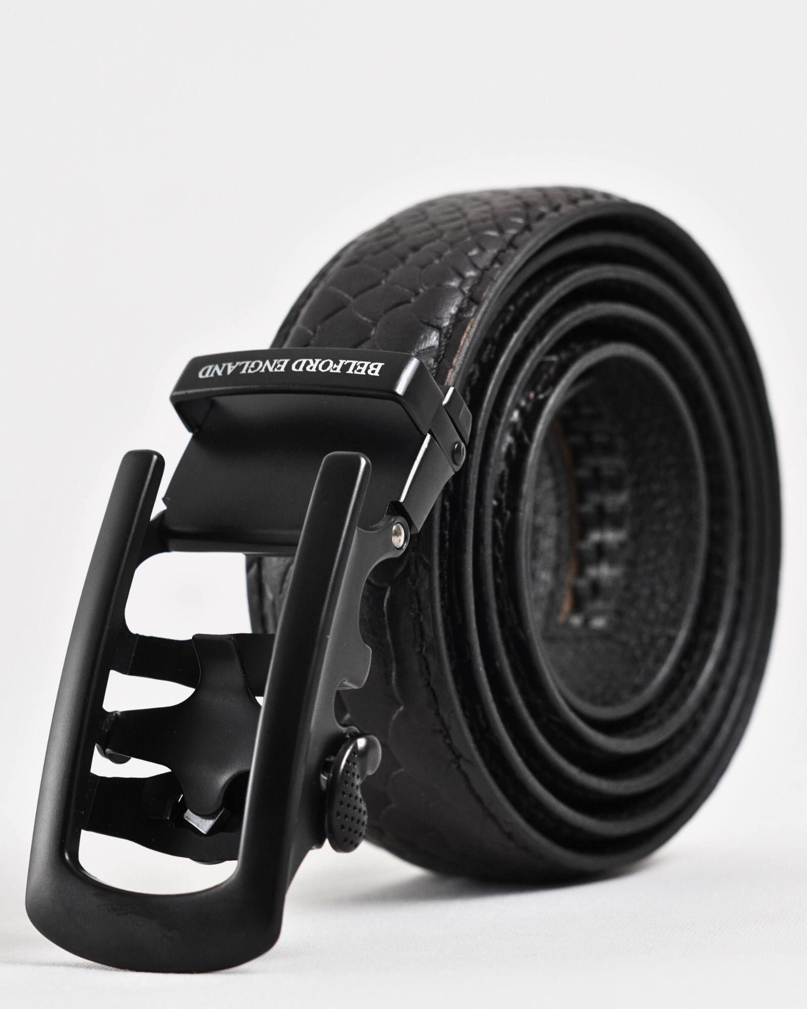 Oxford Men's Original Leather Belt  (Python Black)  28-44 - Image 3