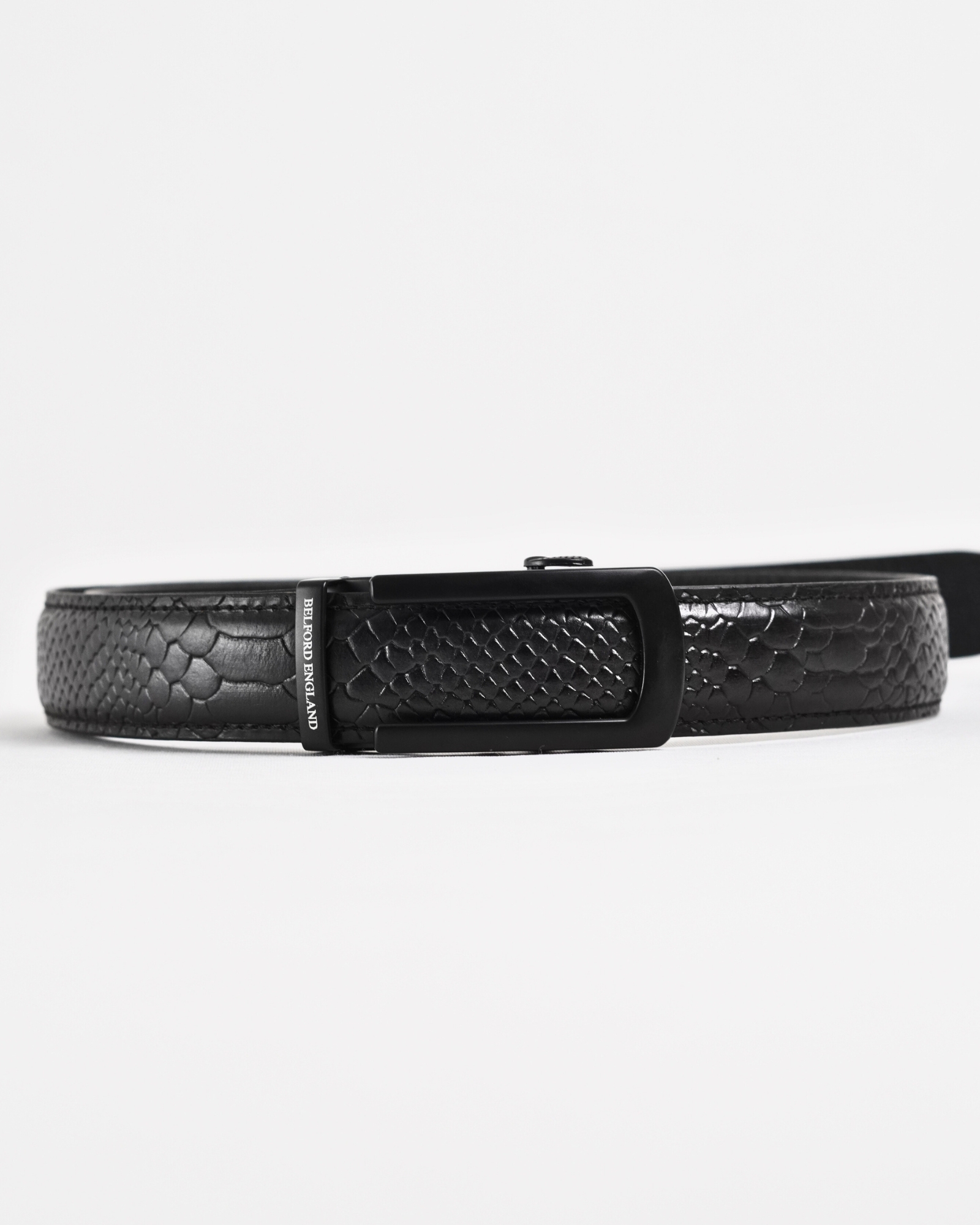 Oxford Men's Original Leather Belt  (Python Black)  28-44 - Image 5