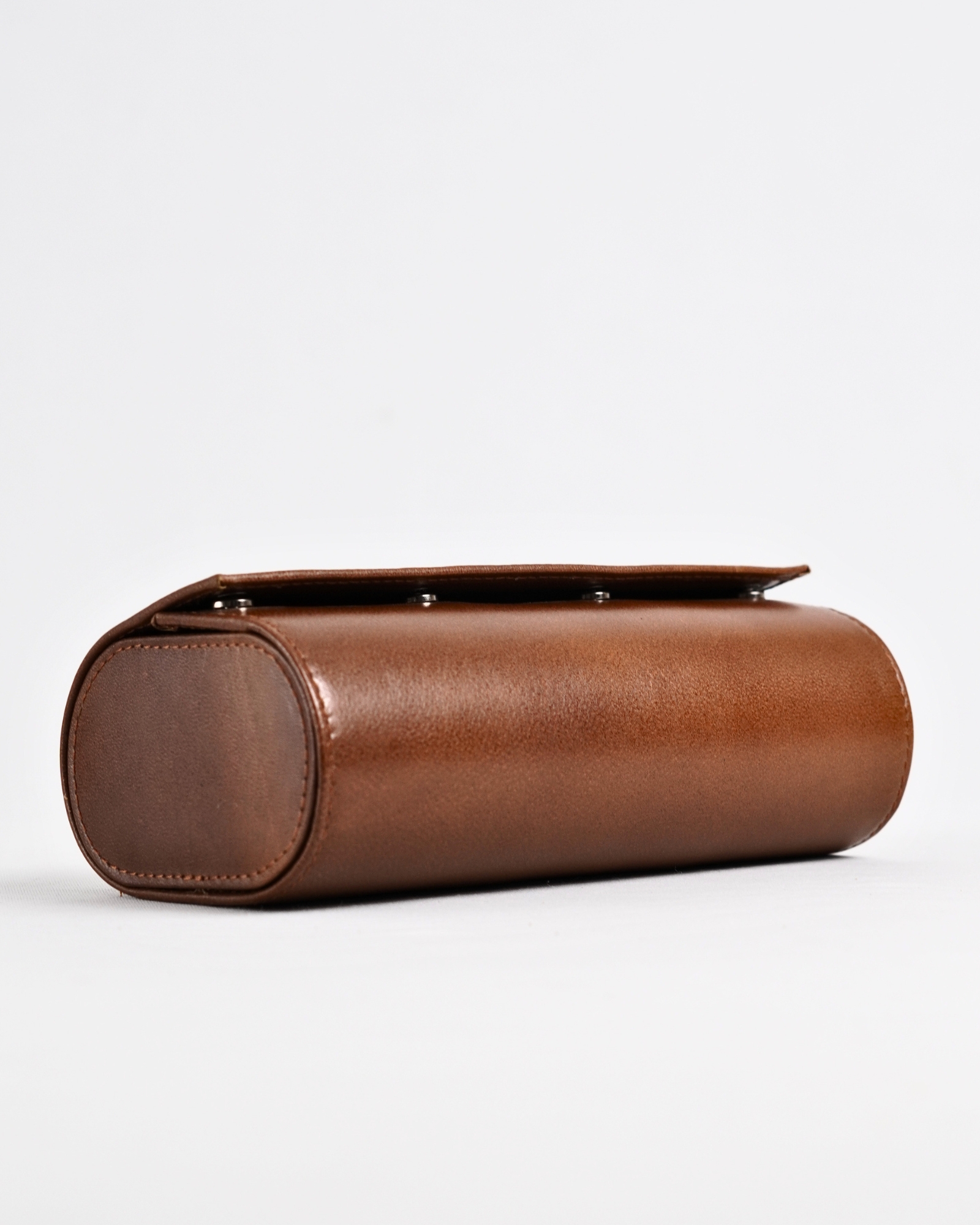 Bulgaria – Hand Crafted Original Leather Watch Box (3 Slots, Rich Brown) - Image 7