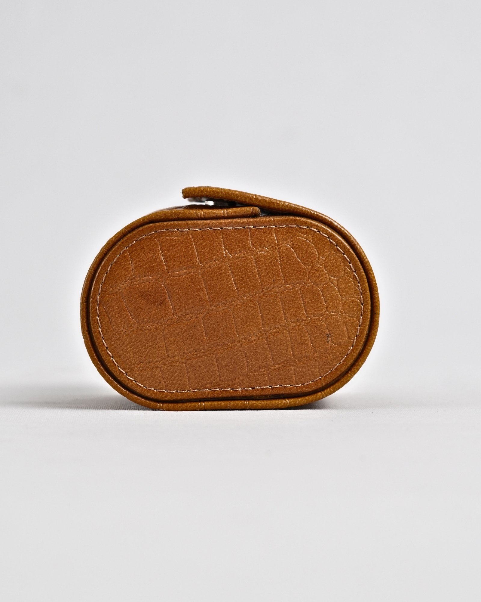 Bulgaria – Hand Crafted Original Leather Watch Box  (Croco Tan) - Image 7