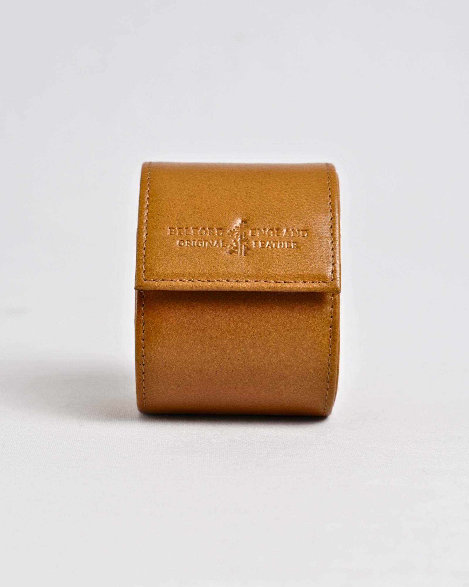 Bulgaria – Hand Crafted Original Leather Watch Box  (Rich Tan) - Image 7