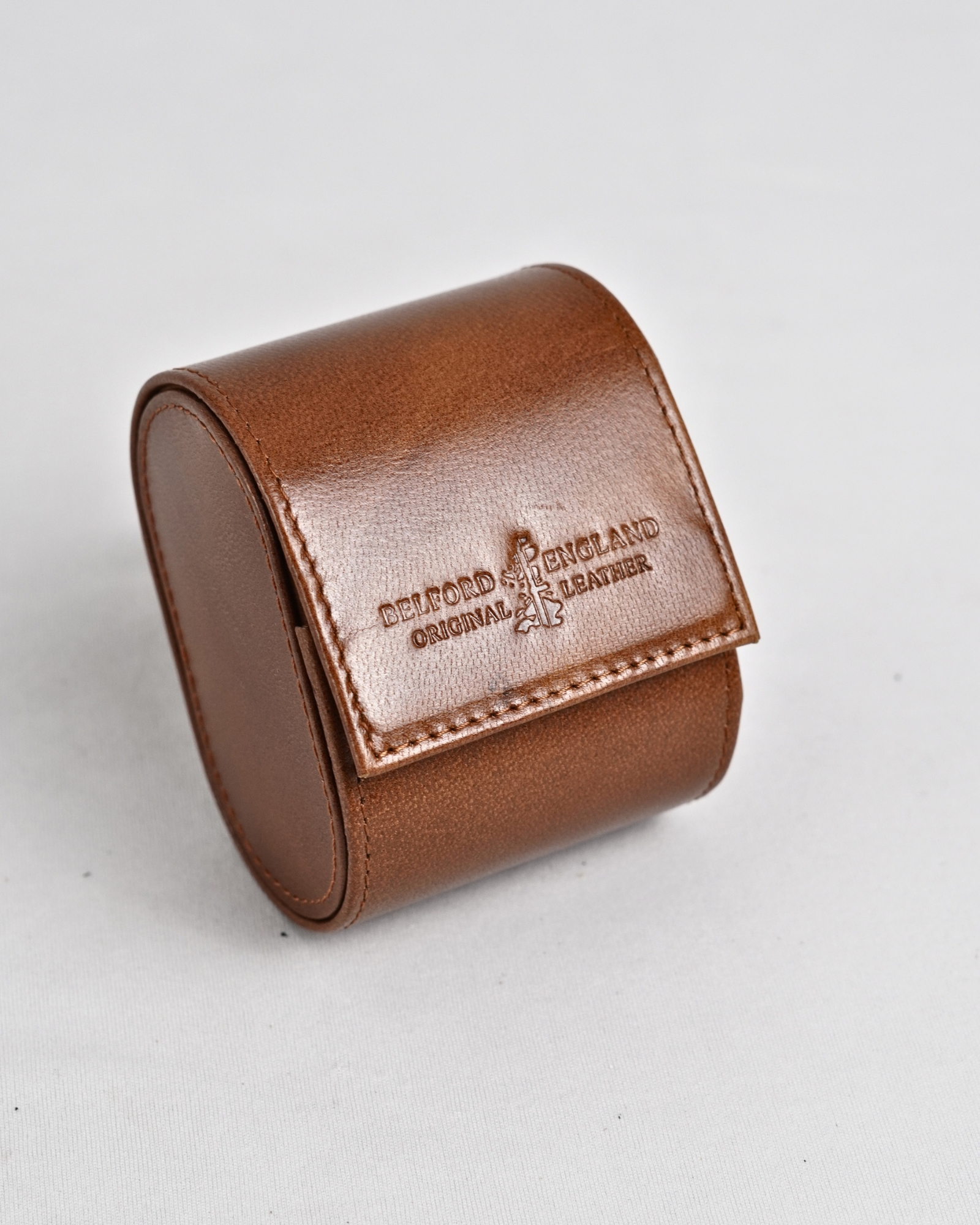 Bulgaria – Hand Crafted Original Leather Watch Box (Rich Brown) - Image 4