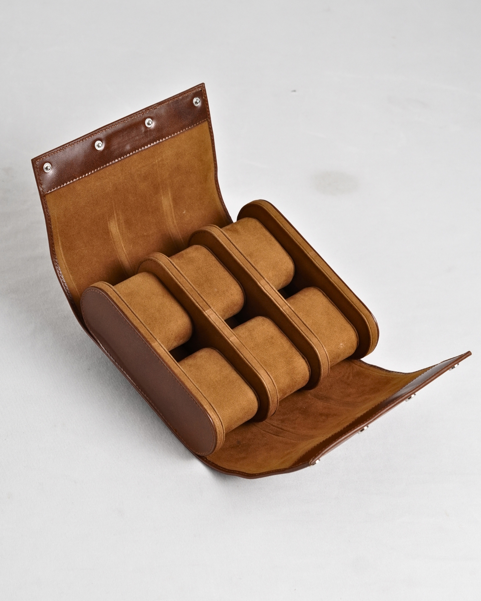 Bulgaria – Hand Crafted Original Leather Watch Box (6 Slots, Rich Brown) - Image 2