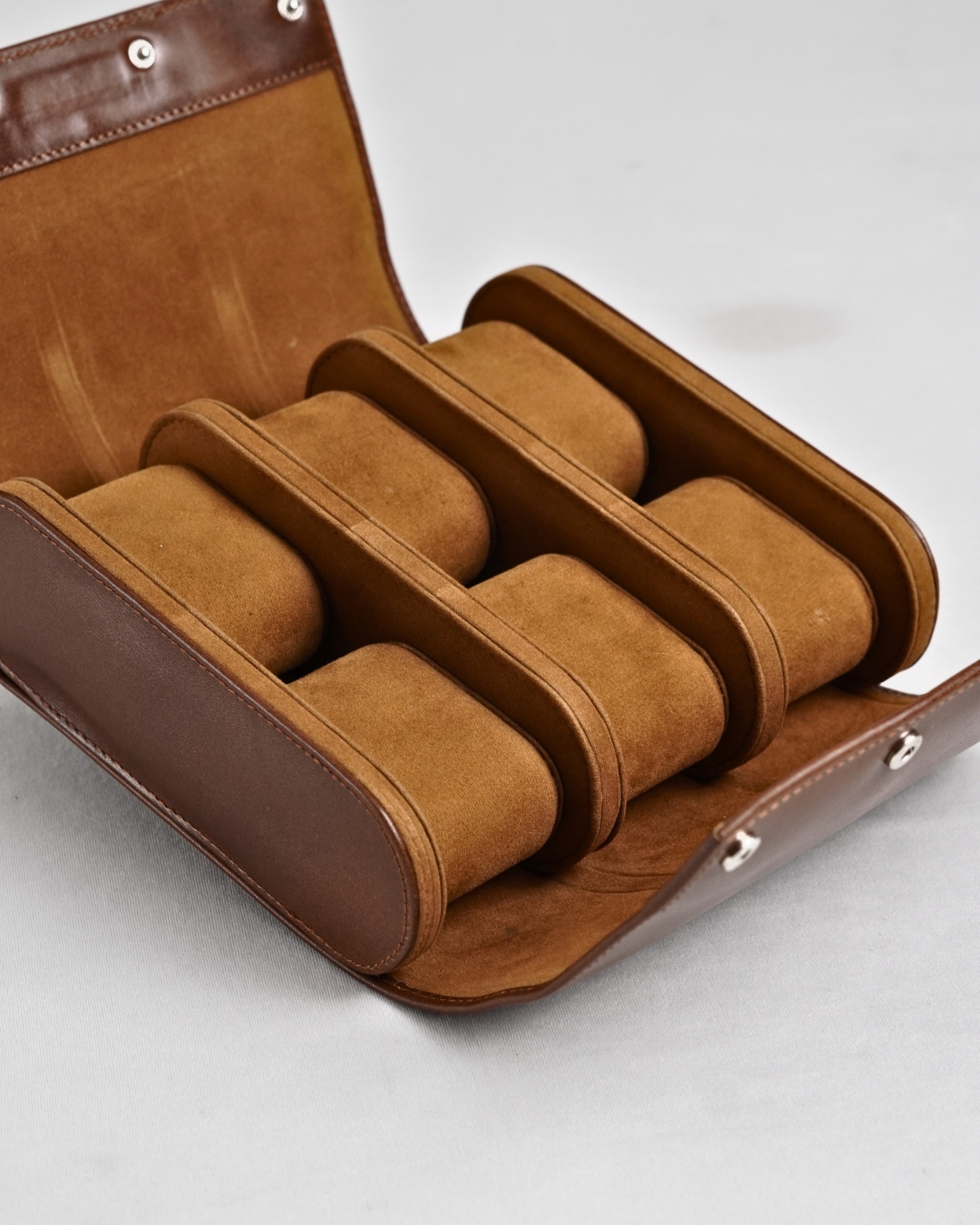 Bulgaria – Hand Crafted Original Leather Watch Box (6 Slots, Rich Brown) - Image 8