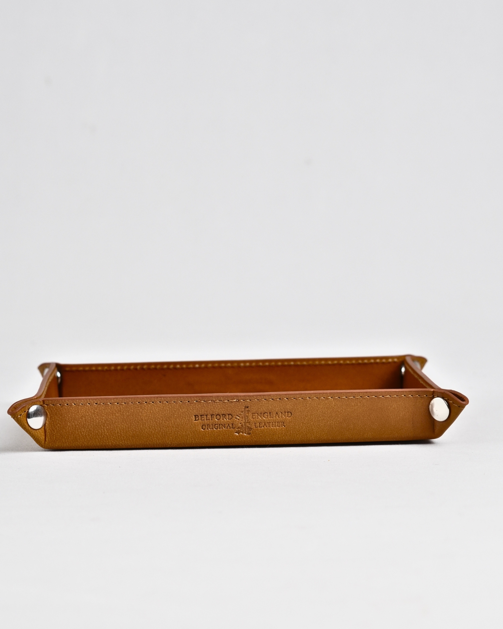 Sweden  - Hand Crafted Original Leather Valet Tray (Rich Tan) - Image 2
