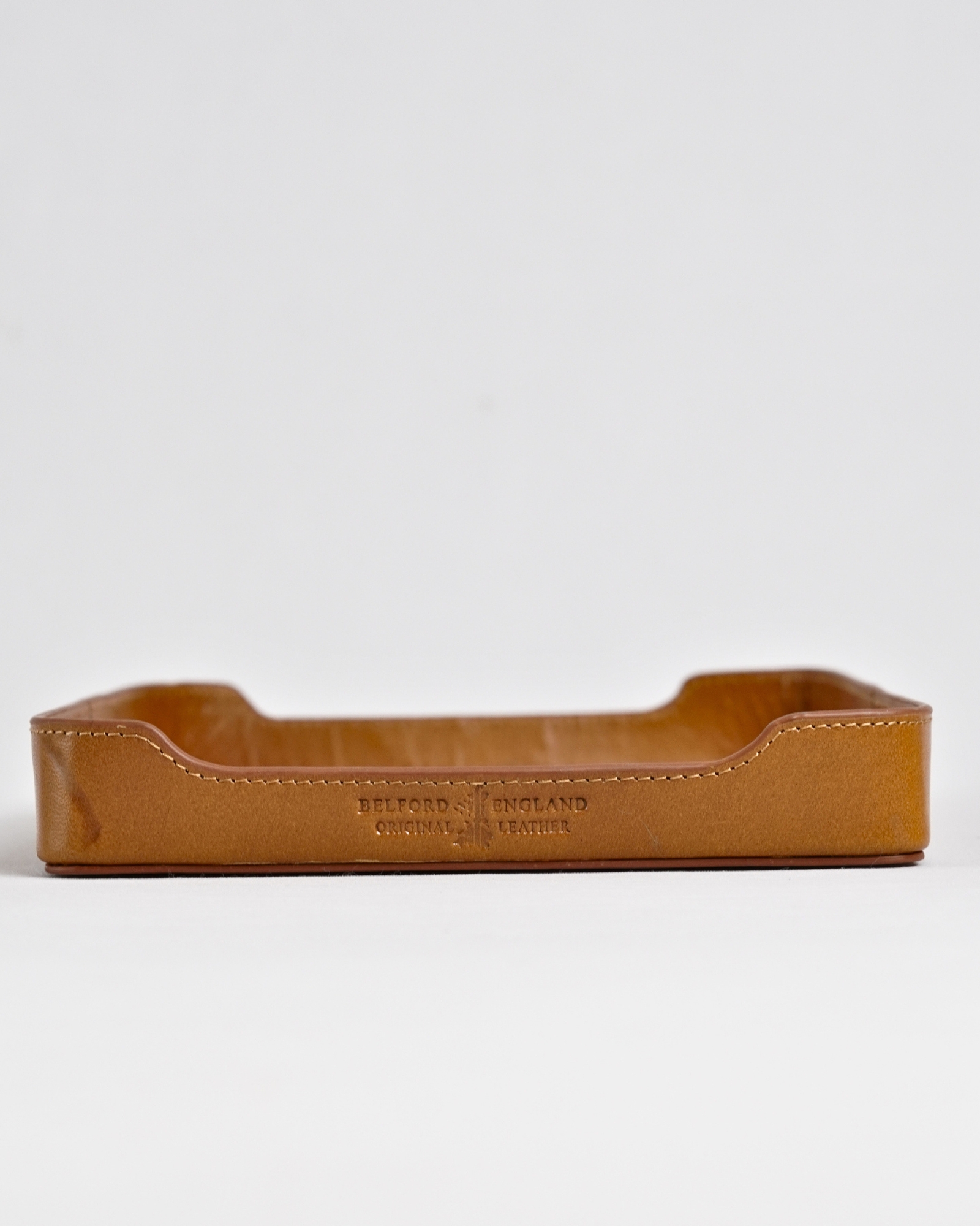Luxe - Hand Crafted Original Leather Valet Tray (Rich Tan) - Image 4