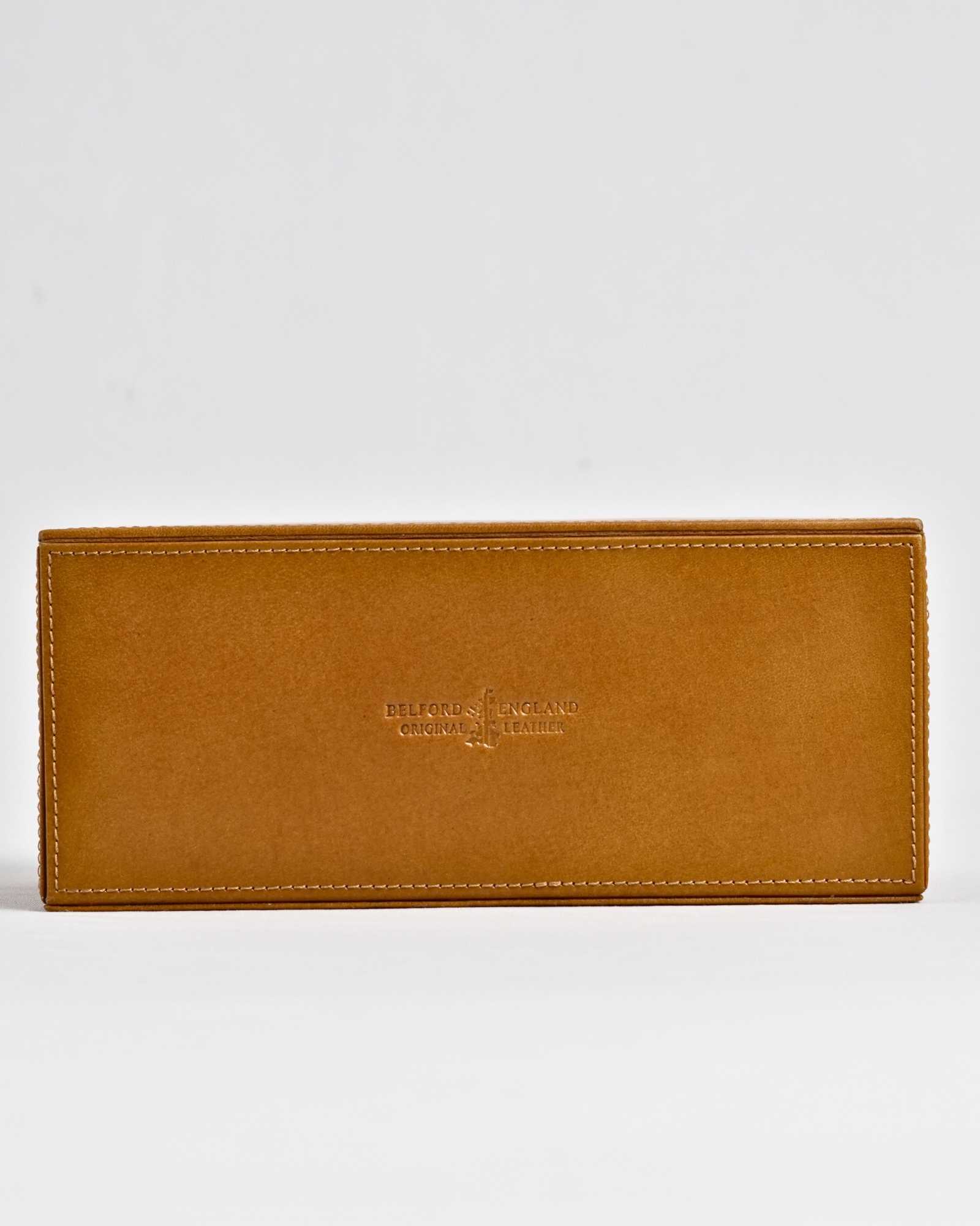 Hongkong Series - Hand Crafted Original Leather Tissue Box (Rich Tan) - Image 3