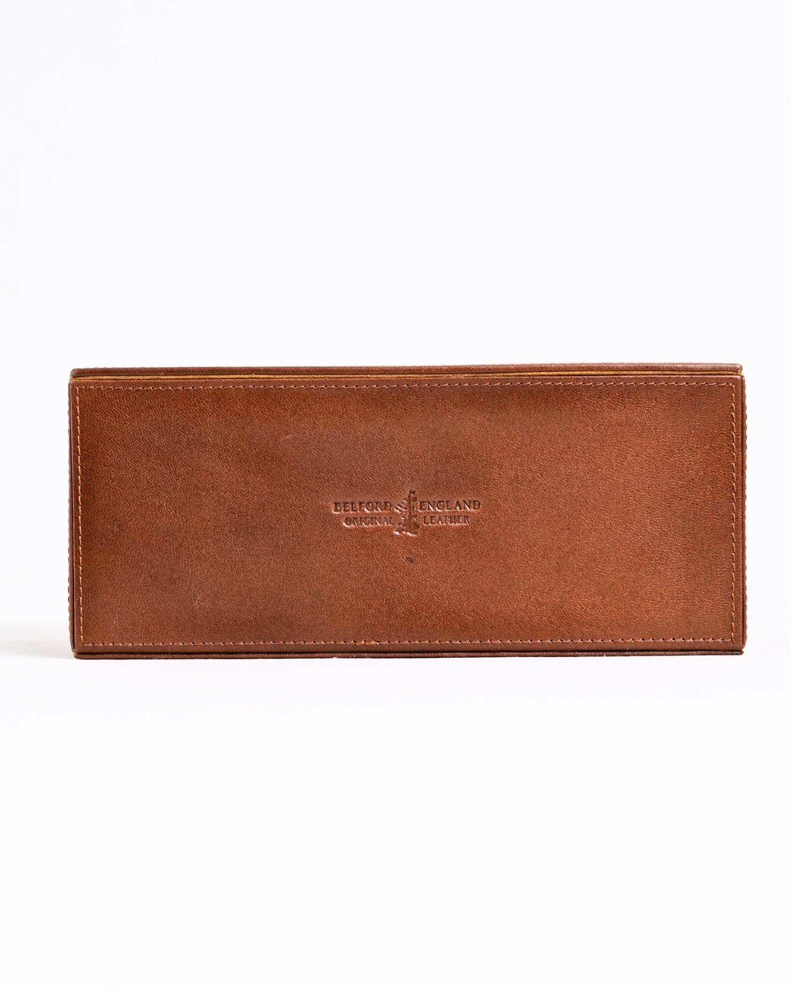 Hongkong Series  - Hand Crafted Original Leather Tissue Box (Rich Brown) - Image 3