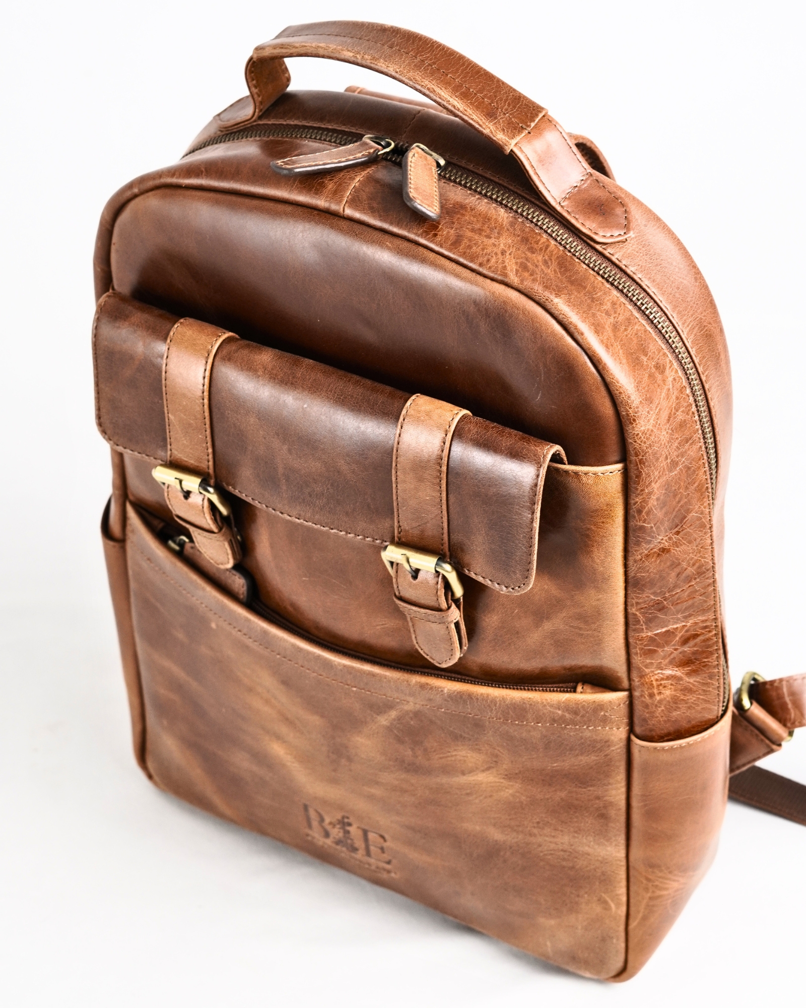 Vintage Pro X - Original Leather Backpack (Antique Brown) - Image 2