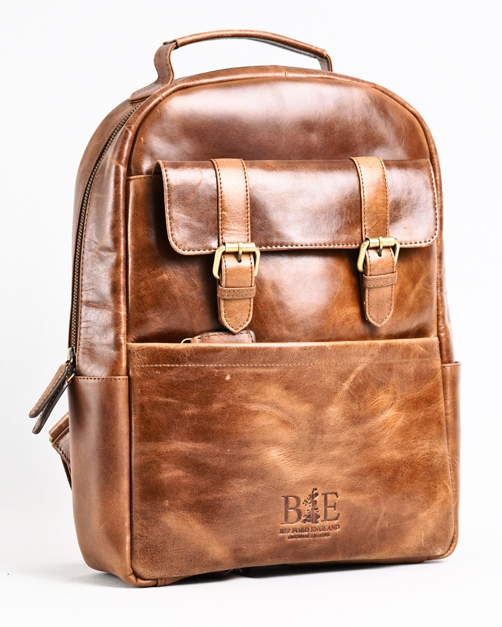 Vintage Pro X - Original Leather Backpack (Antique Brown) - Image 4