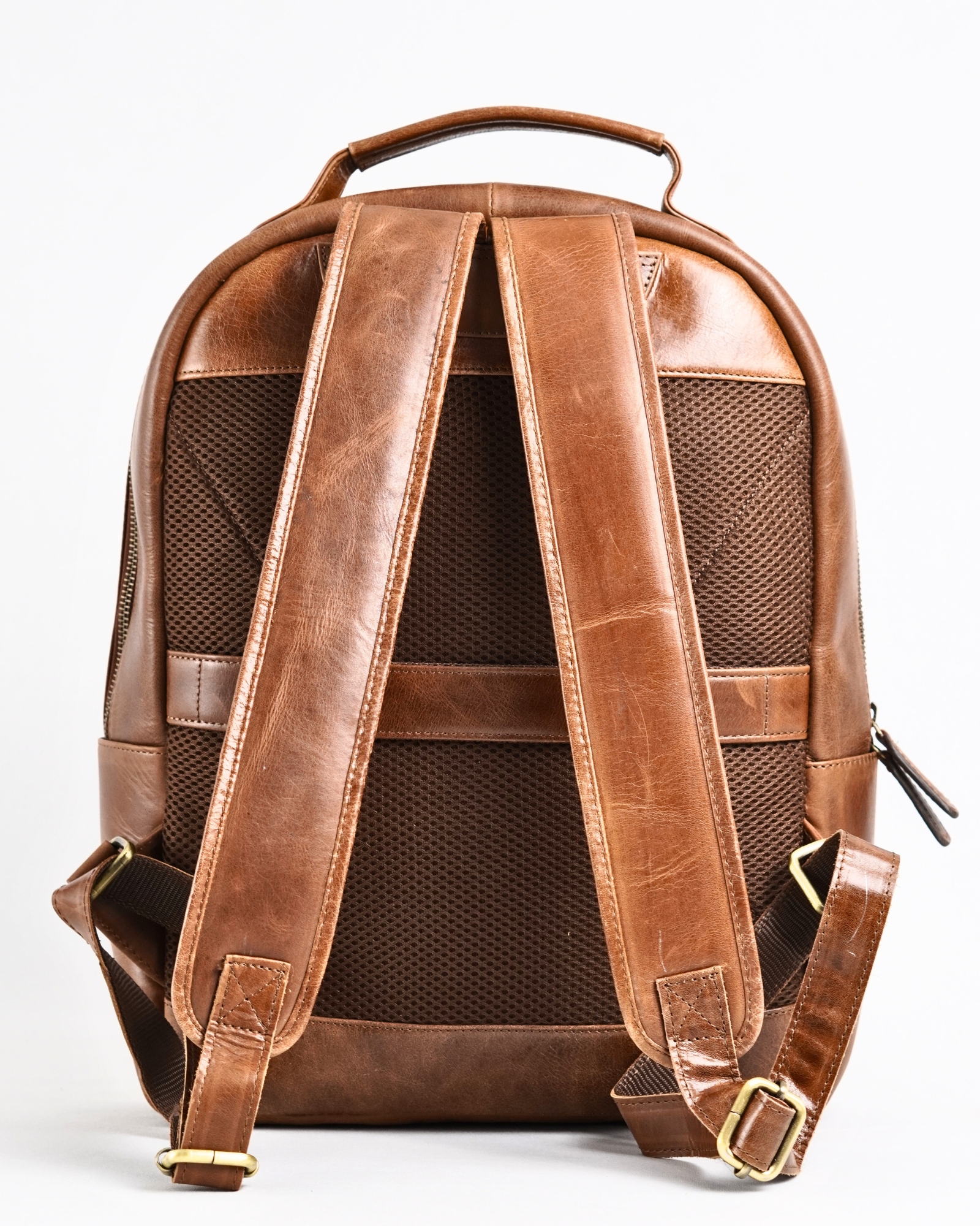 Vintage Pro X - Original Leather Backpack (Antique Brown) - Image 3