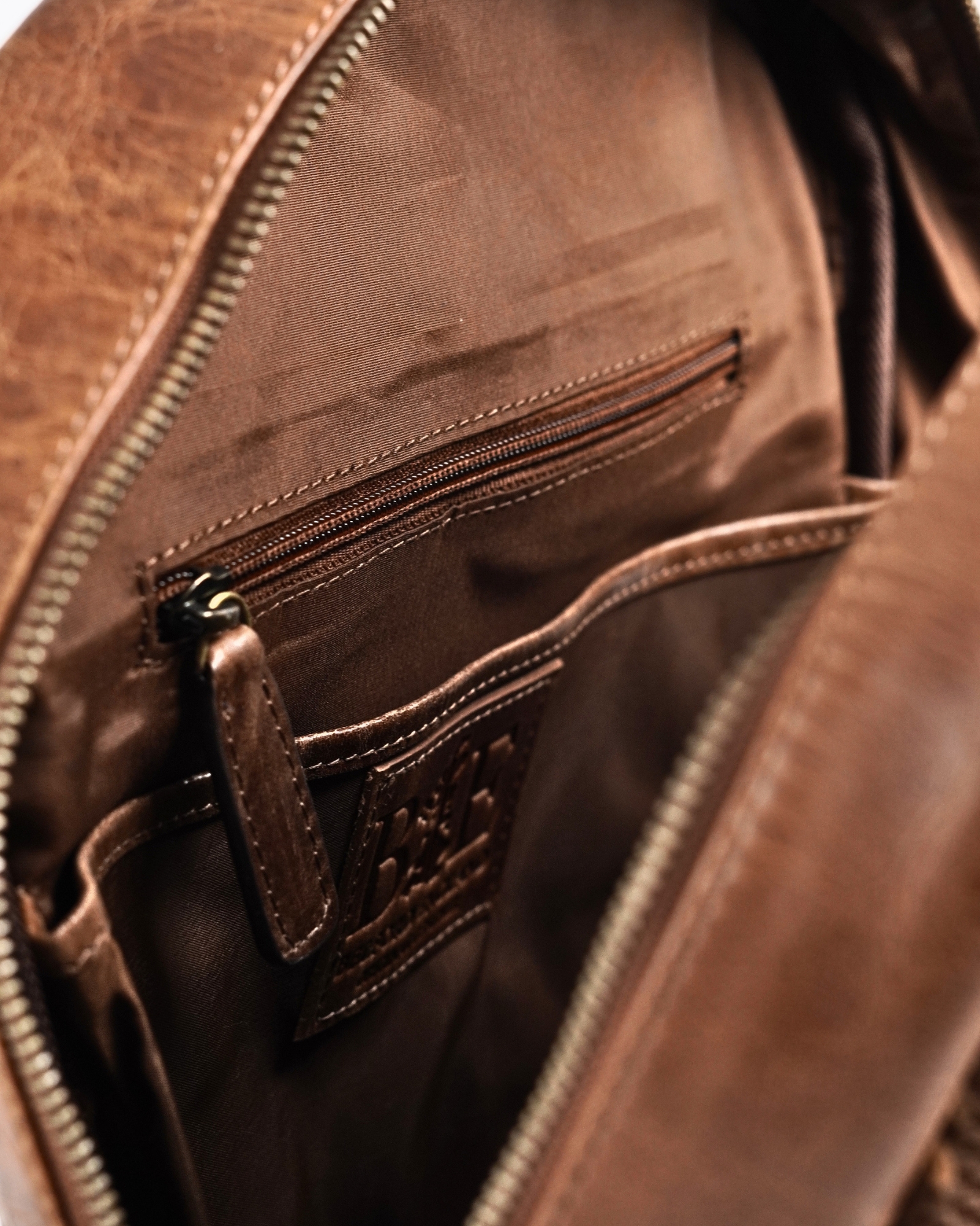 Vintage Pro X - Original Leather Backpack (Antique Brown) - Image 7