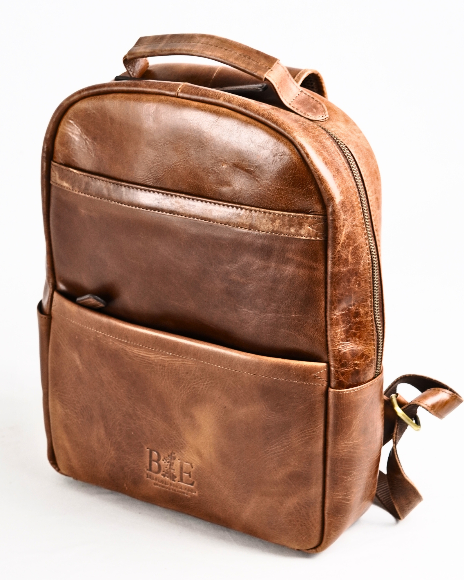 Vintage Pro  - Original Leather Backpack (Antique Brown) - Image 3