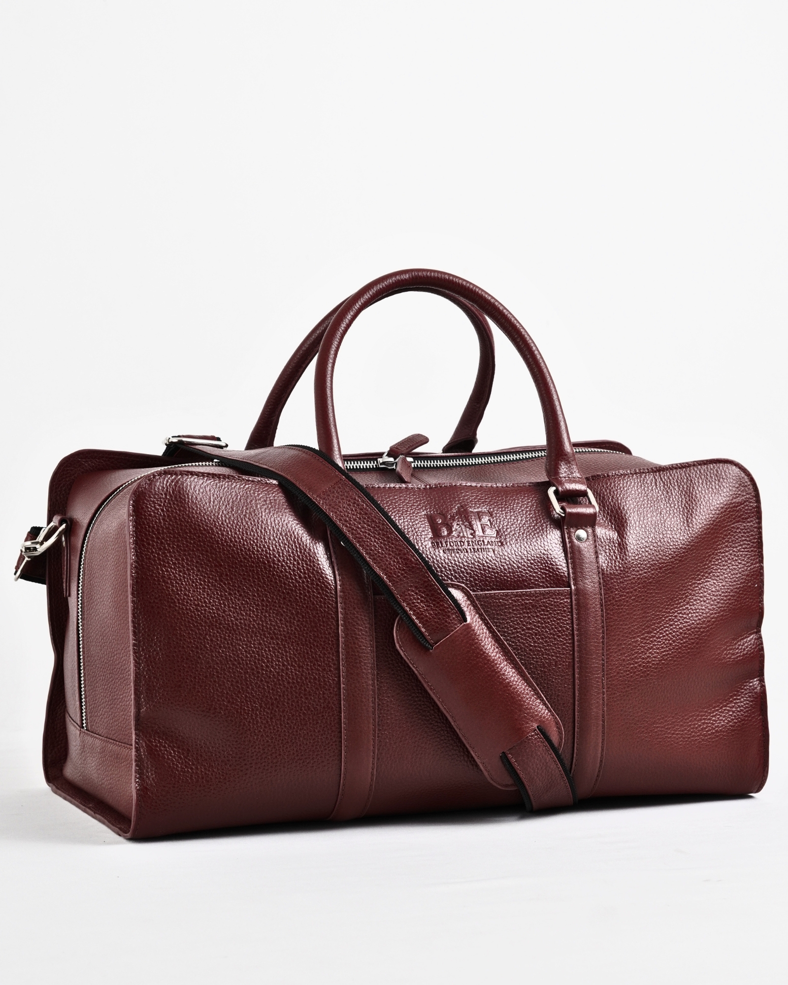 Elite Traveller - Original Leather Travel Bag (Posh Cherry Blend) - Image 7