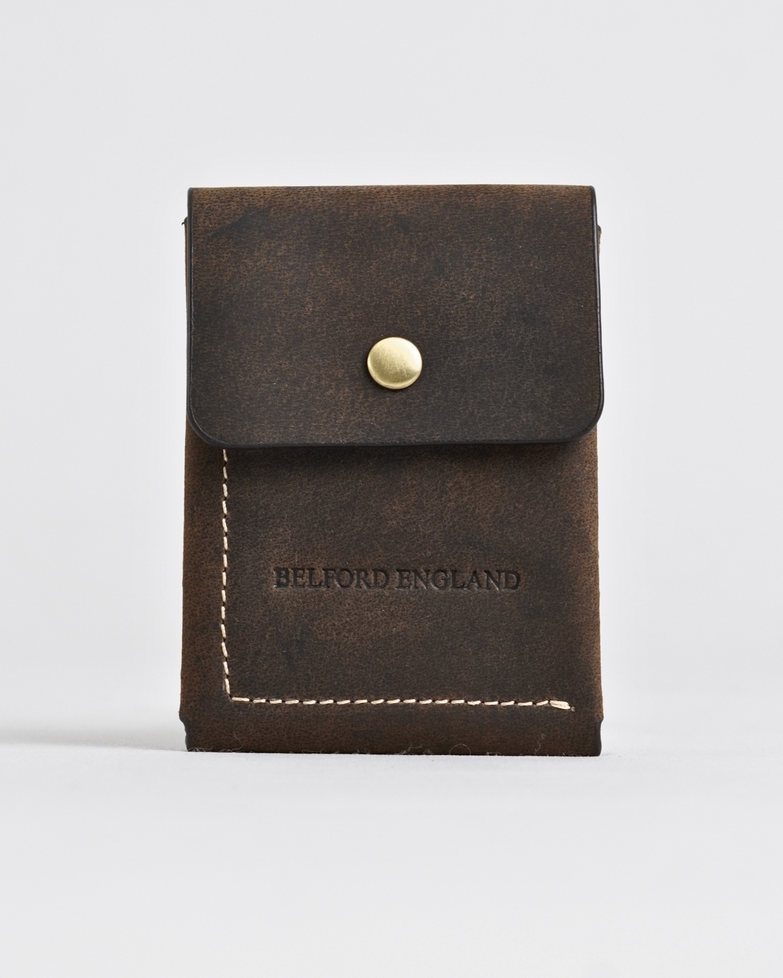 Milton - Men’s Original Leather Minimalist Wallet (Rugged Brown) - Image 2
