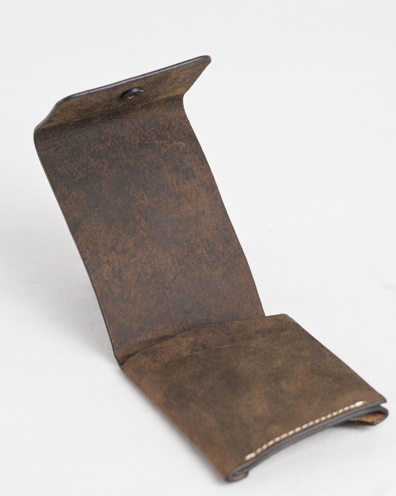 Milton - Men’s Original Leather Minimalist Wallet (Rugged Brown) - Image 3