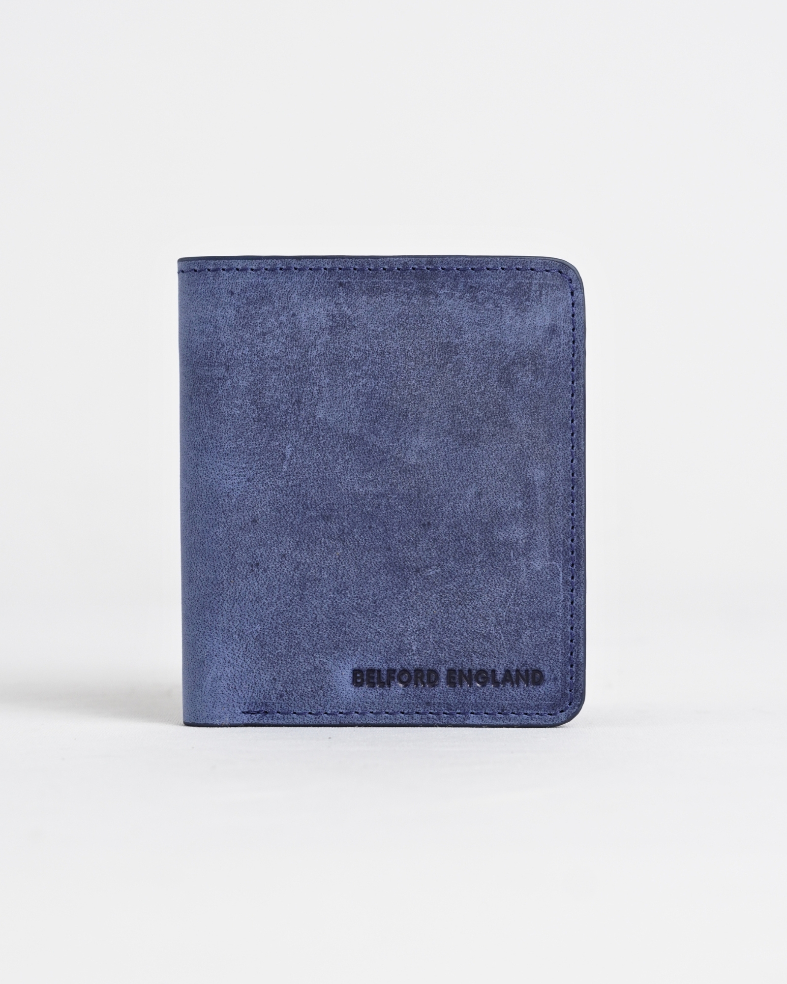 Boston (Sleek Series) - Men’s Original Leather Wallet (Rugged Blue) - Image 2