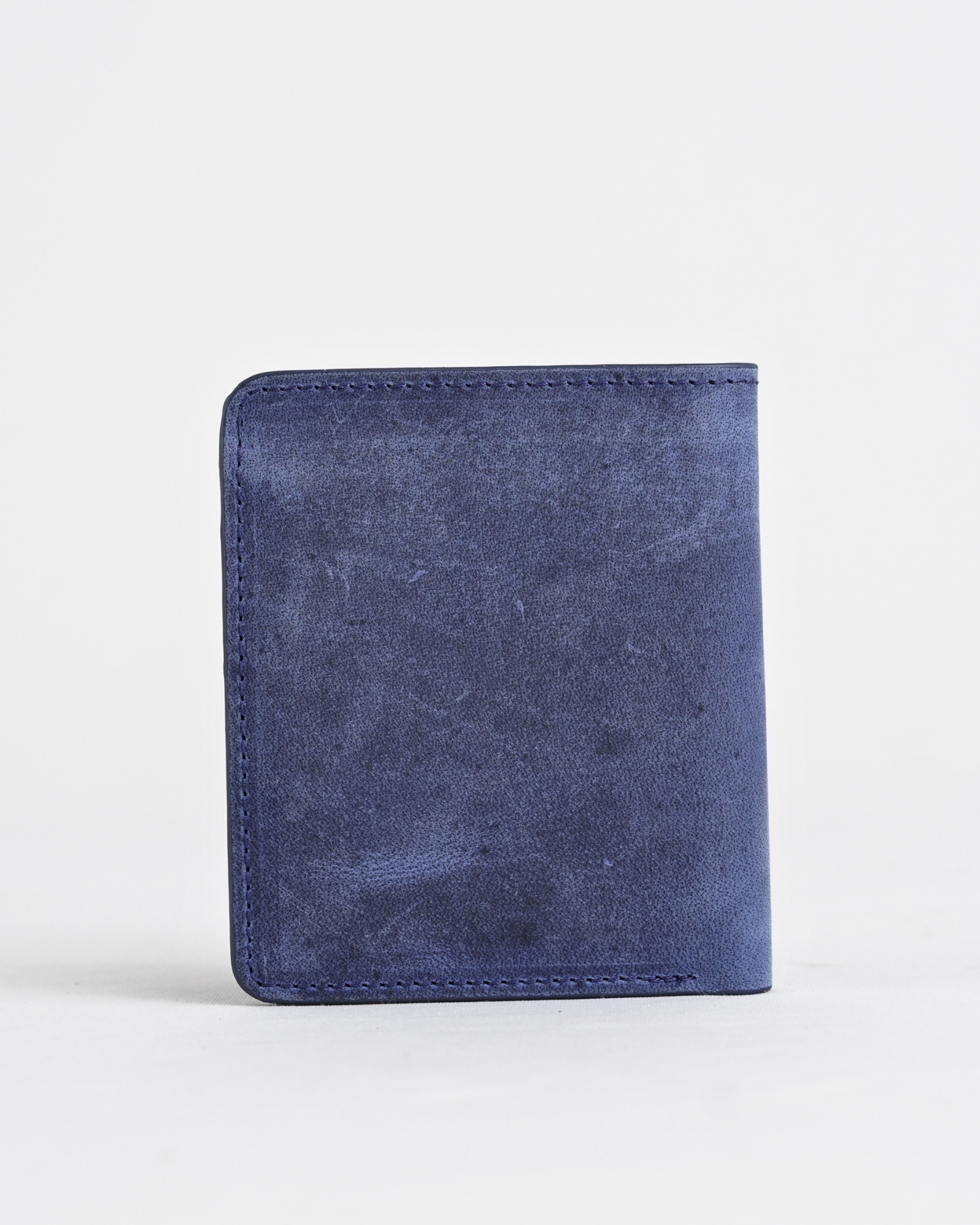 Boston (Sleek Series) - Men’s Original Leather Wallet (Rugged Blue) - Image 4