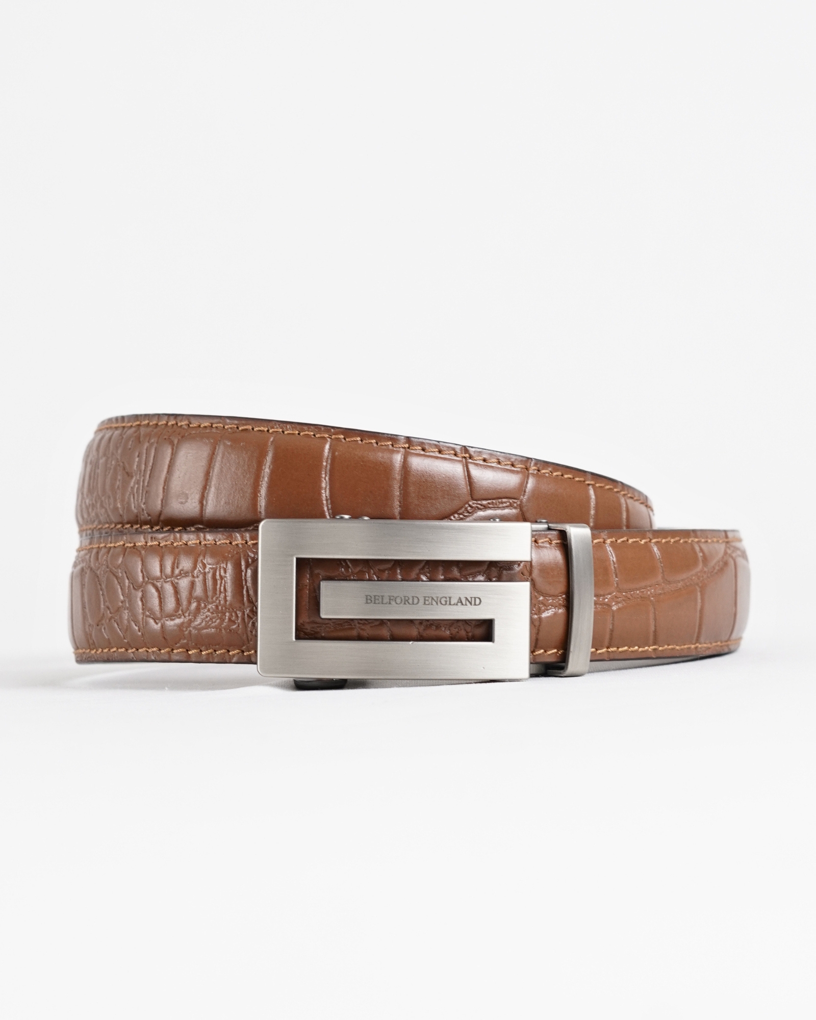 Gladiator Men's Original Leather Autolock Belt  (Croco Tan) - 28-44
