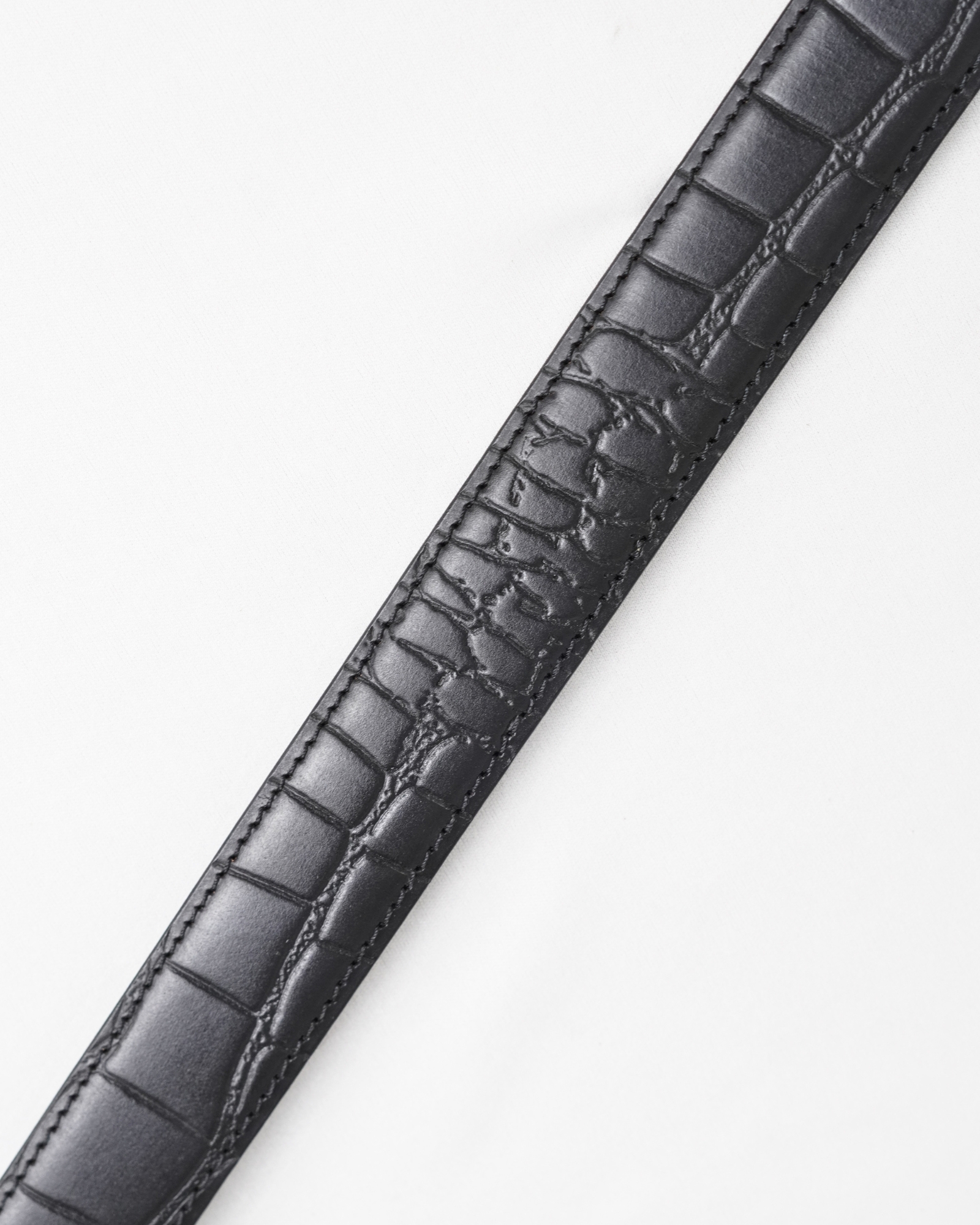 Paris Men's Original Leather Autolock Belt  (Croco Black) - 28-44 - Image 5