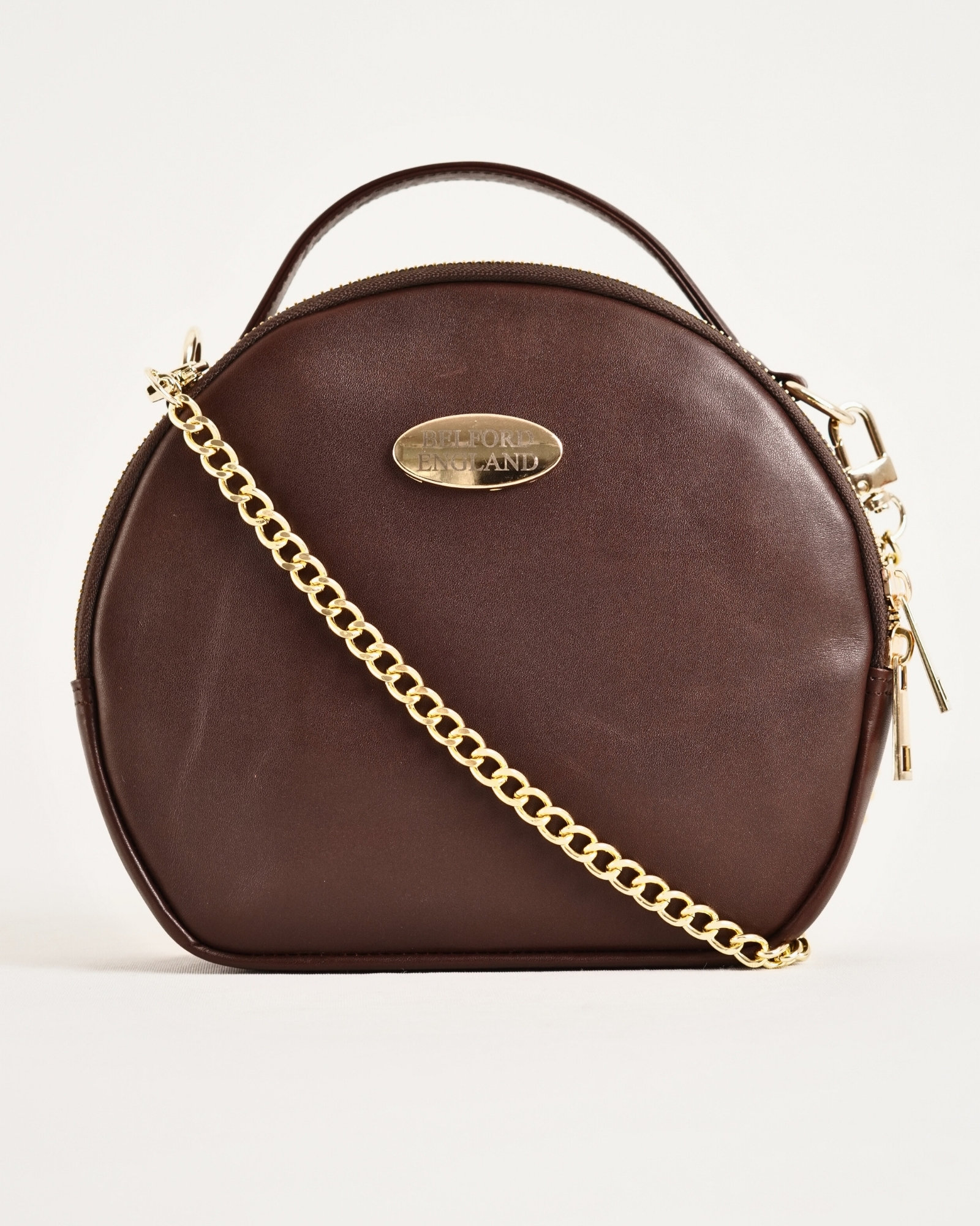 Hazel - Women's Original Leather Handbag (Lux Cherry) - Image 2