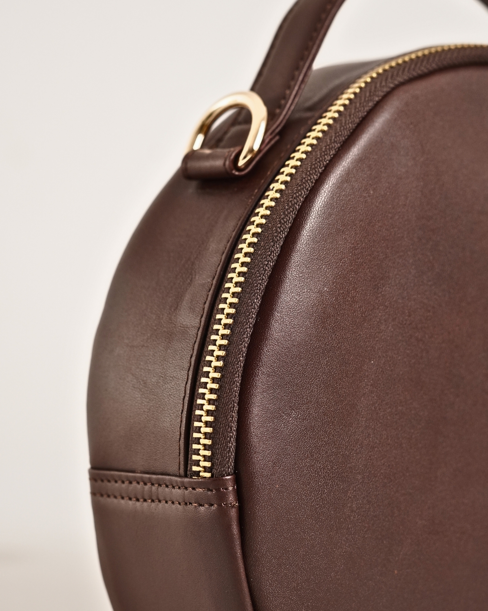 Hazel - Women's Original Leather Handbag (Lux Cherry) - Image 4
