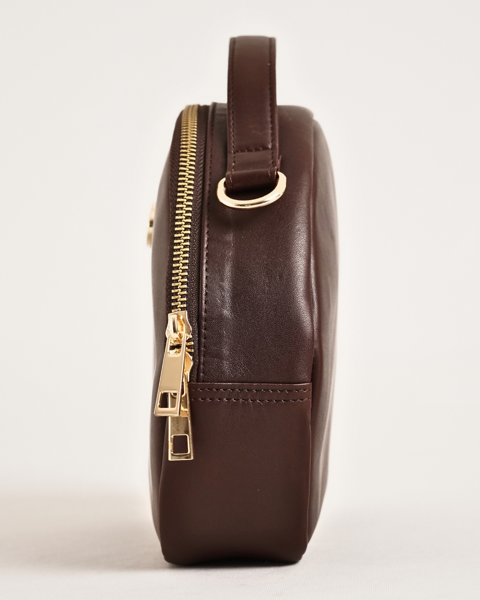 Hazel - Women's Original Leather Handbag (Lux Cherry) - Image 6