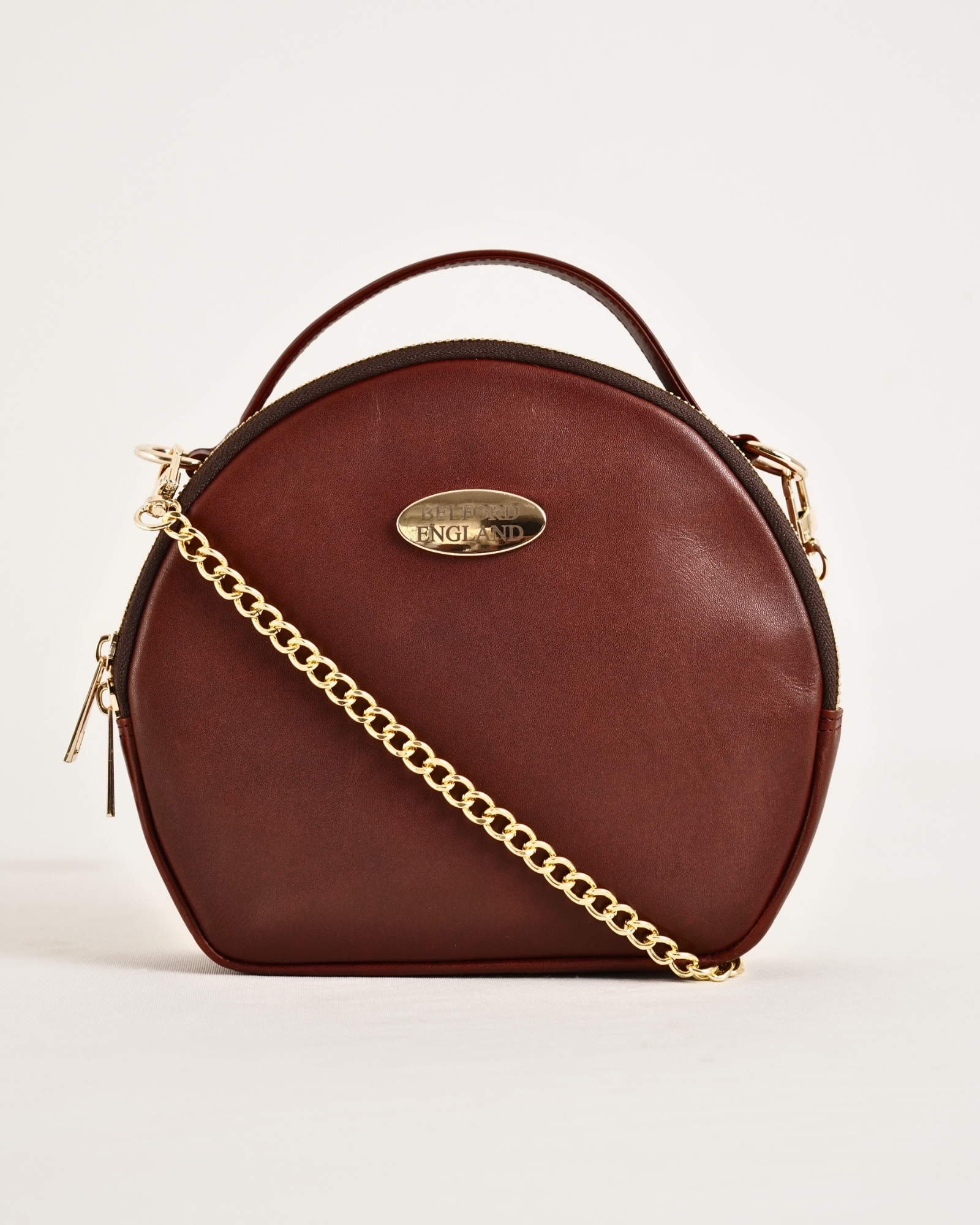 Hazel - Women's Original Leather Handbag (Lux Brown) - Image 2