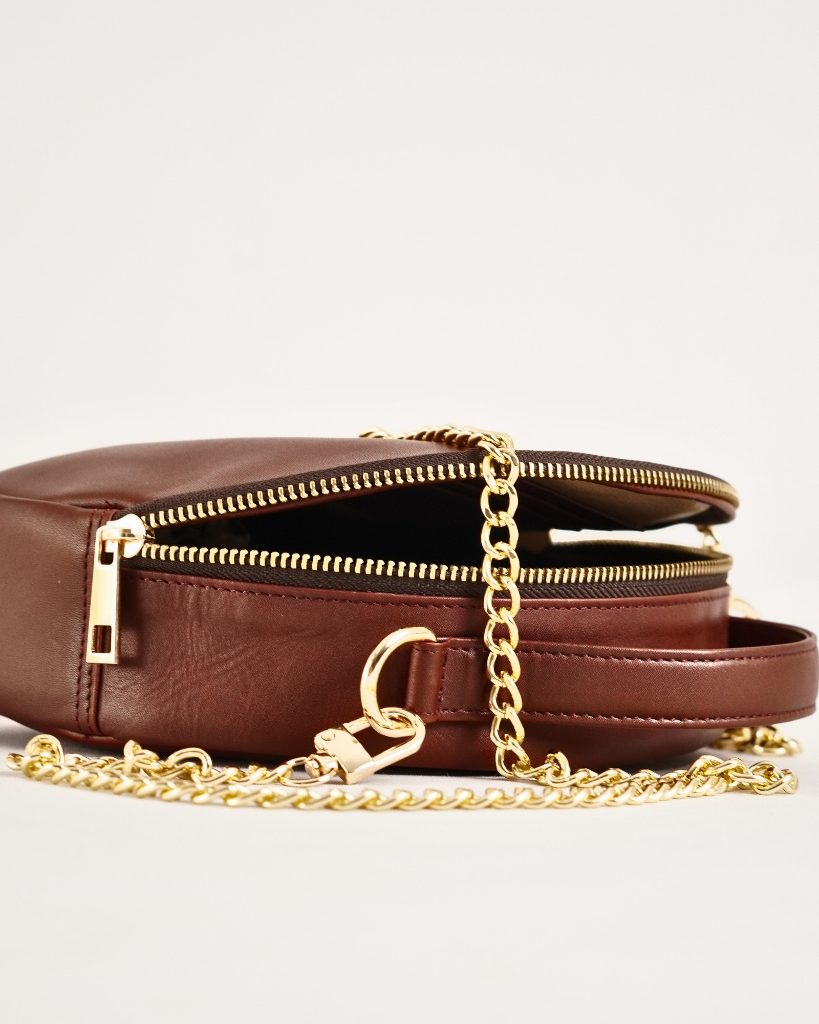 Hazel - Women's Original Leather Handbag (Lux Brown) - Image 3
