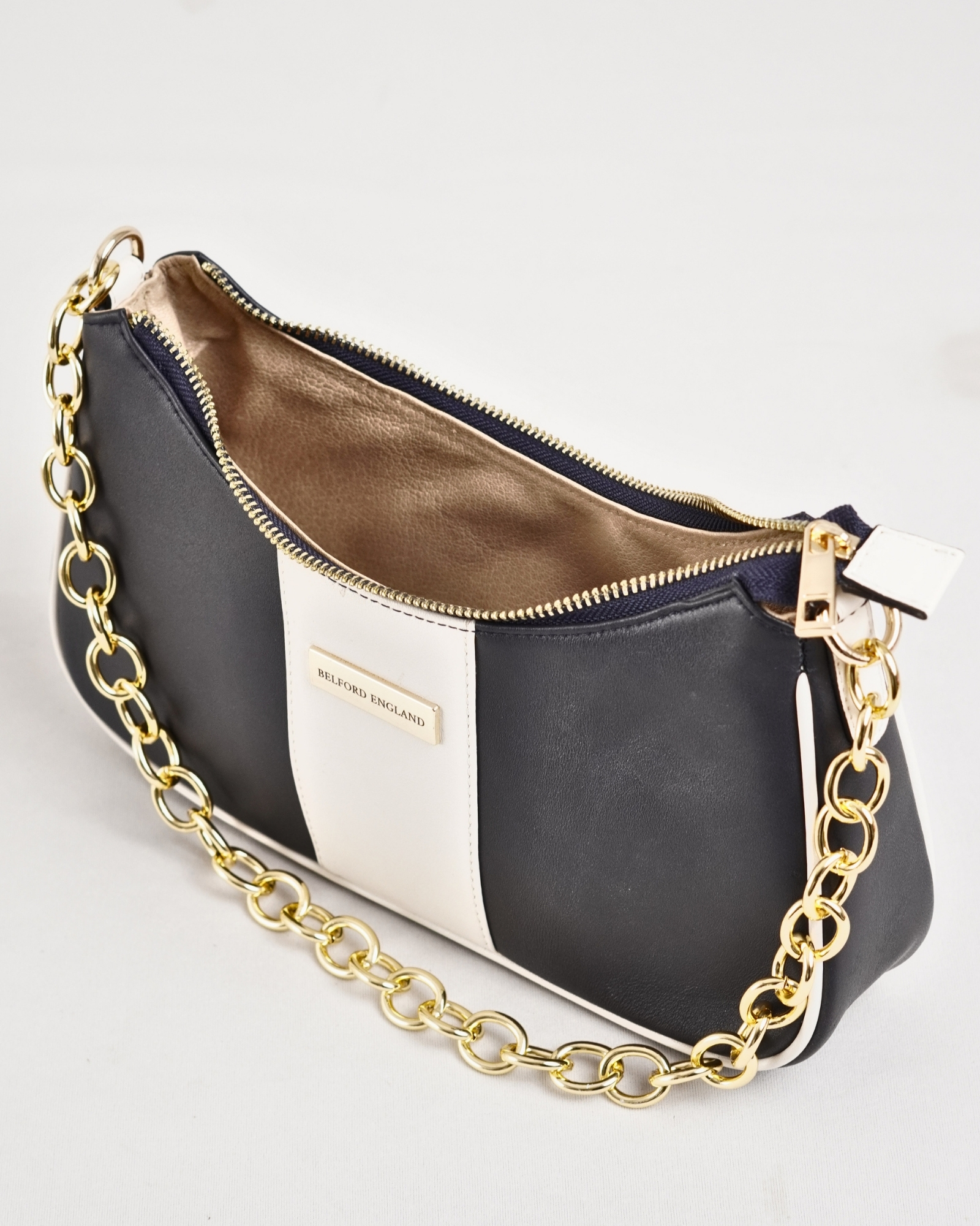 Isla - Women's Original Leather Handbag  (Luxury Blue) - Image 2