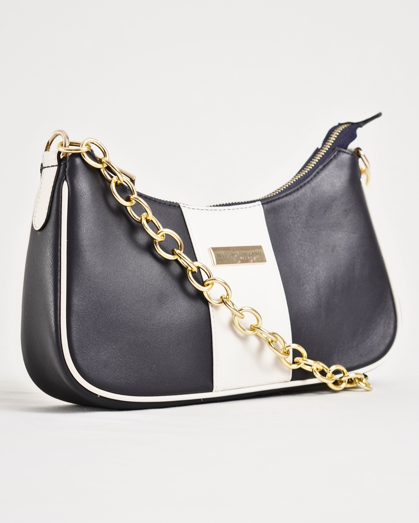 Isla - Women's Original Leather Handbag  (Luxury Blue) - Image 3