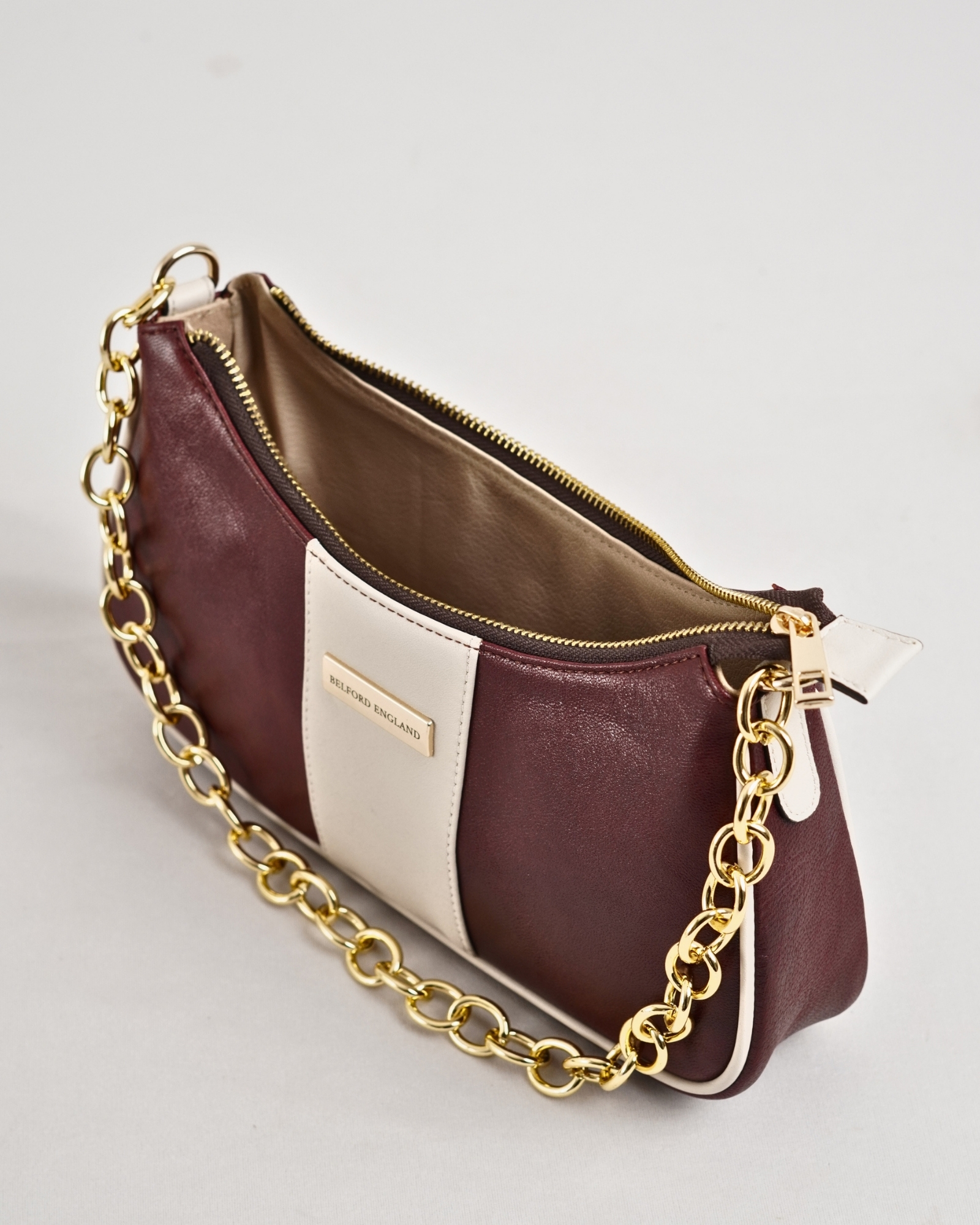 Isla - Women's Original Leather Handbag (Lux Cherry Blend) - Image 3