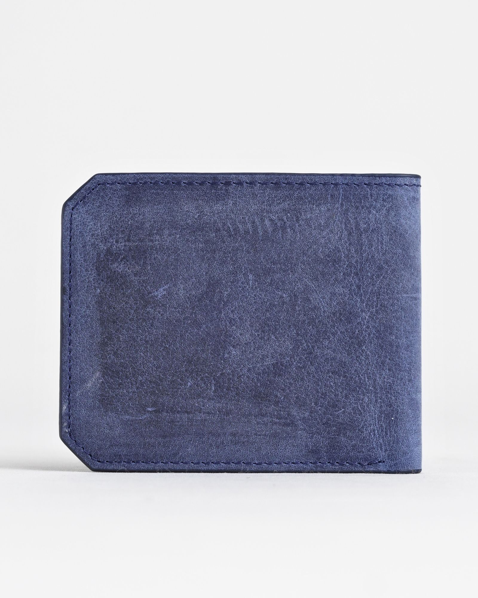 Miami (Sleek Series) - Men’s Original Leather Wallet (Rugged Blue) - Image 5