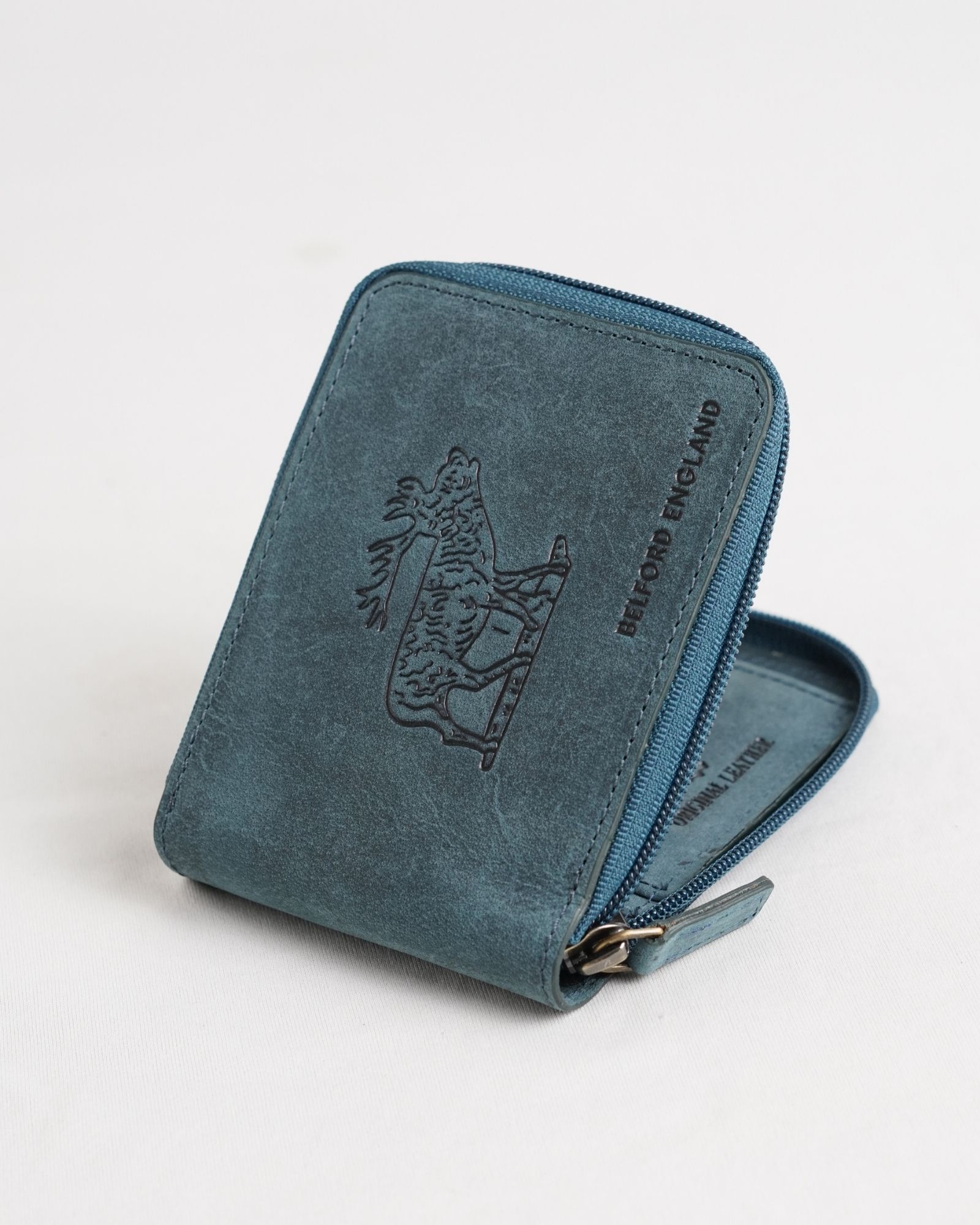 Tokyo (Wild Life Edition) Men’s Original Leather Wallet - Rugged Green - Deer - Image 2