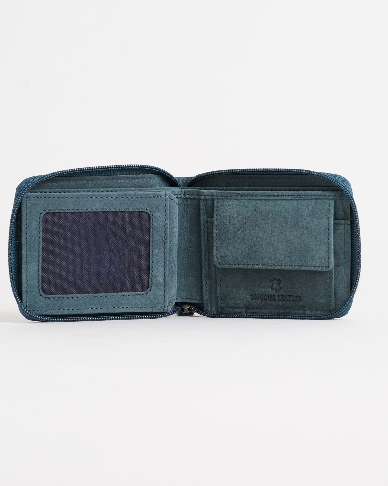 Tokyo (Wild Life Edition) Men’s Original Leather Wallet - Rugged Green - Deer - Image 7