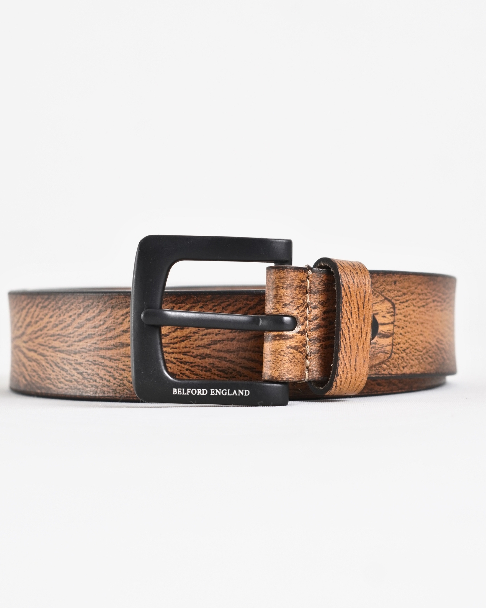 Frankfurt - Men's Original Leather Belt  (Tan) - 28-44 - Image 7
