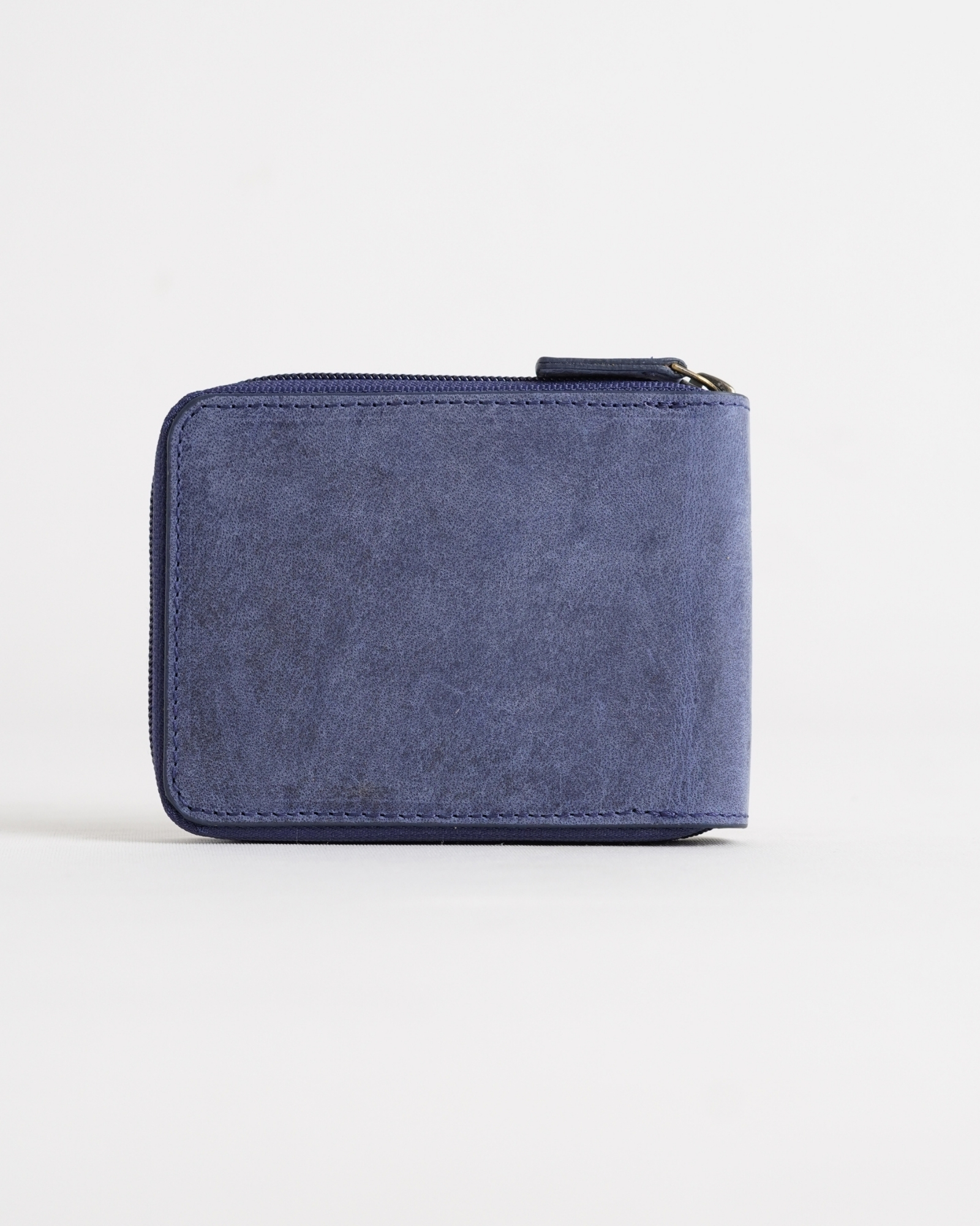 Tokyo (Sports Bike) Men’s Original Leather Wallet - Rugged Blue - Image 7