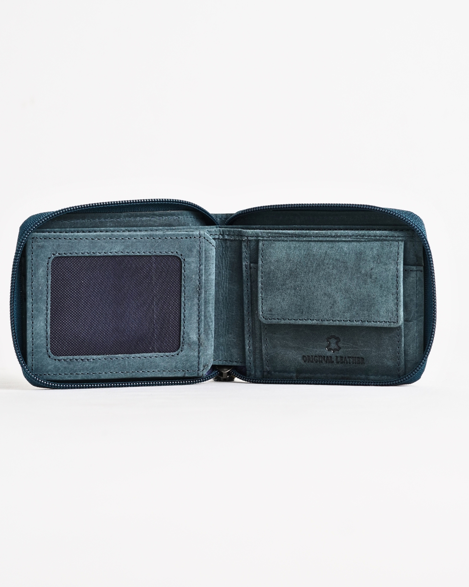 Tokyo (Sports Bike) Men’s Original Leather Wallet - Rugged Green - Image 5