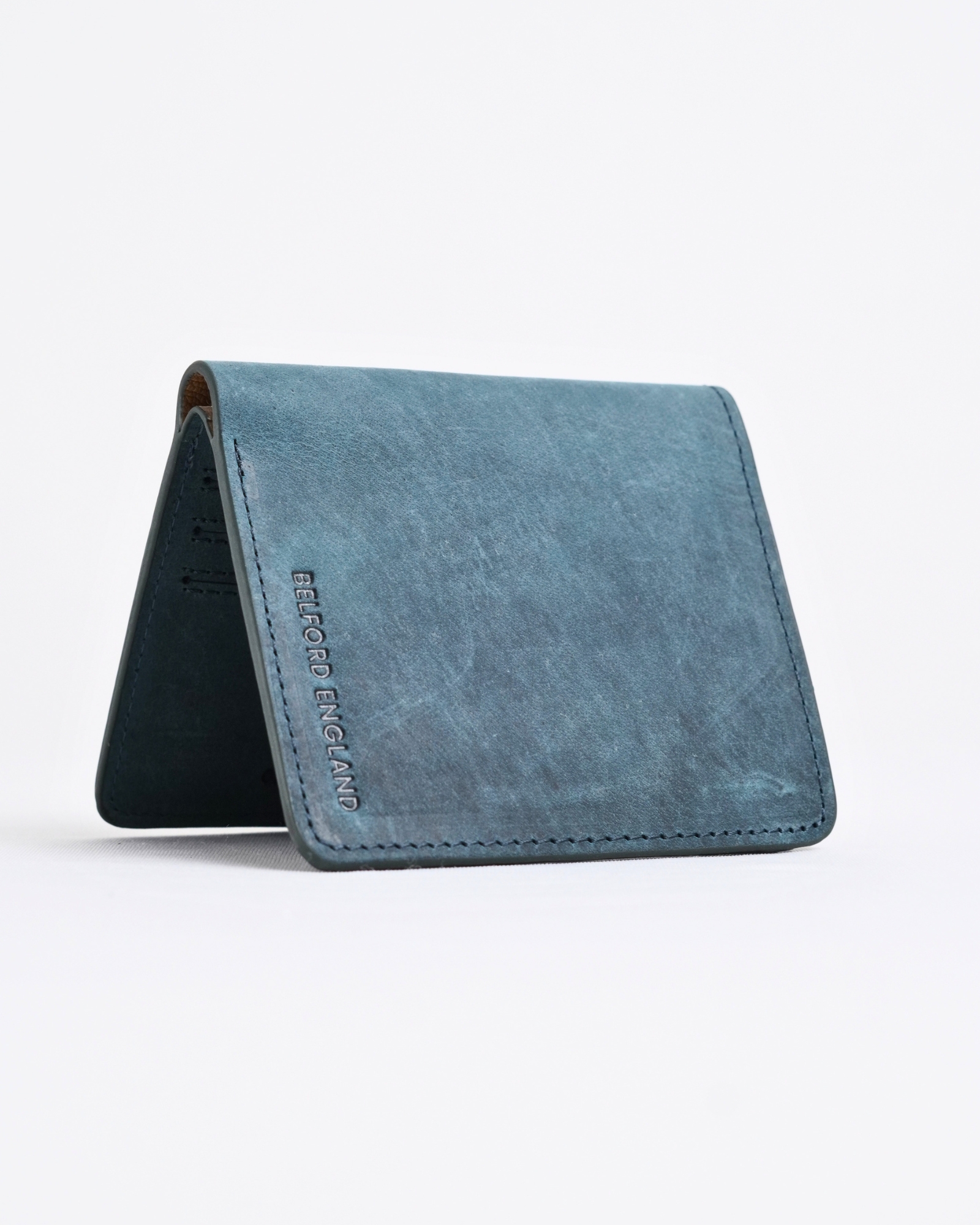 Boston (Sleek Series) - Men’s Original Leather Wallet (Rugged Green) - Image 5