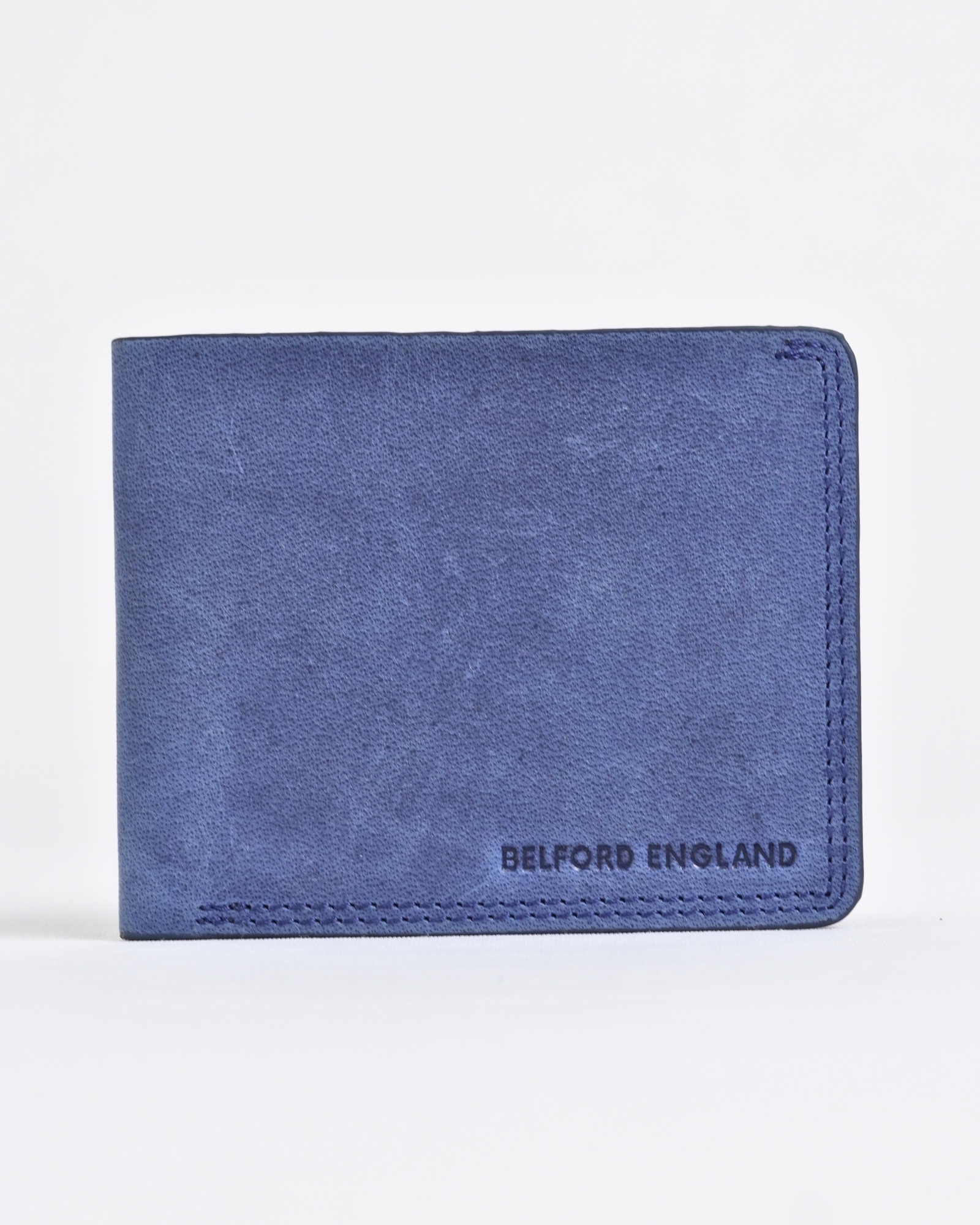 Texas (Sleek Series) - Men’s Original Leather Wallet (Rugged Blue) - Image 2