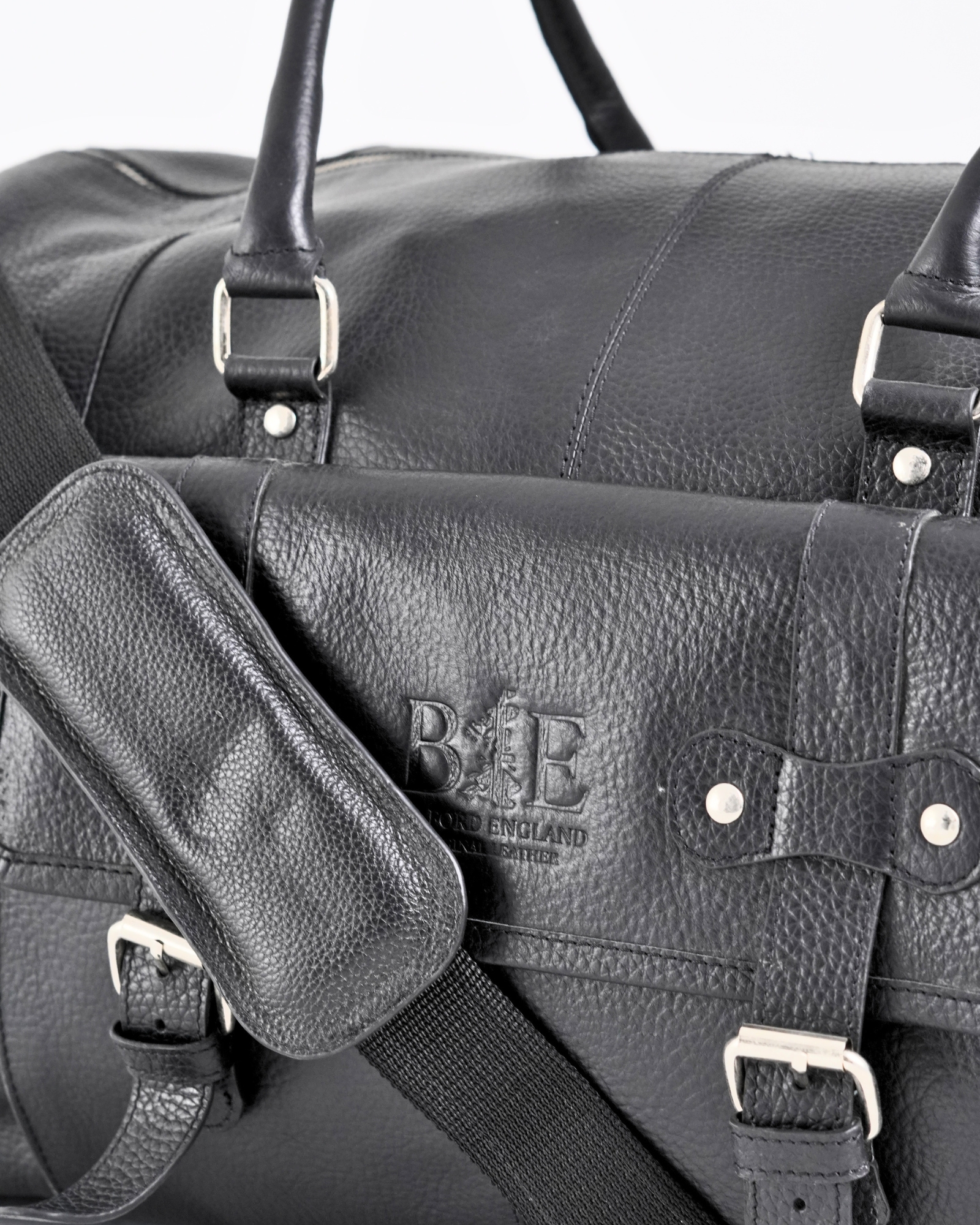 The Heritage - Original Leather Travel Bag (Posh Black) - Image 5