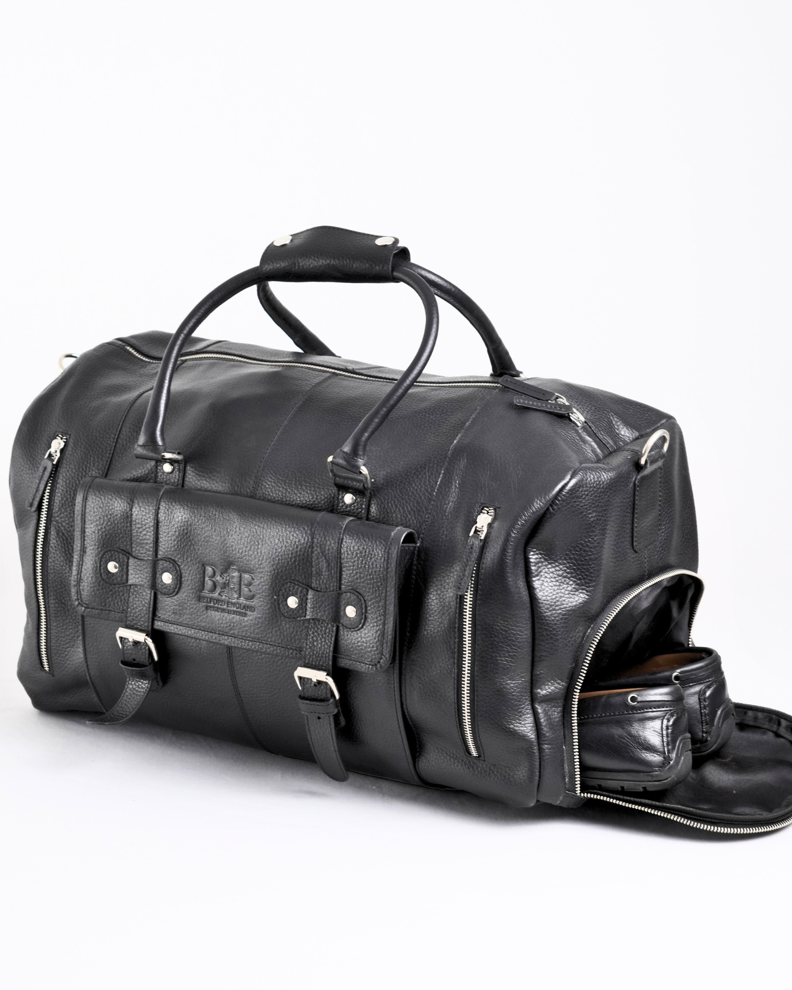 The Heritage - Original Leather Travel Bag (Posh Black) - Image 7