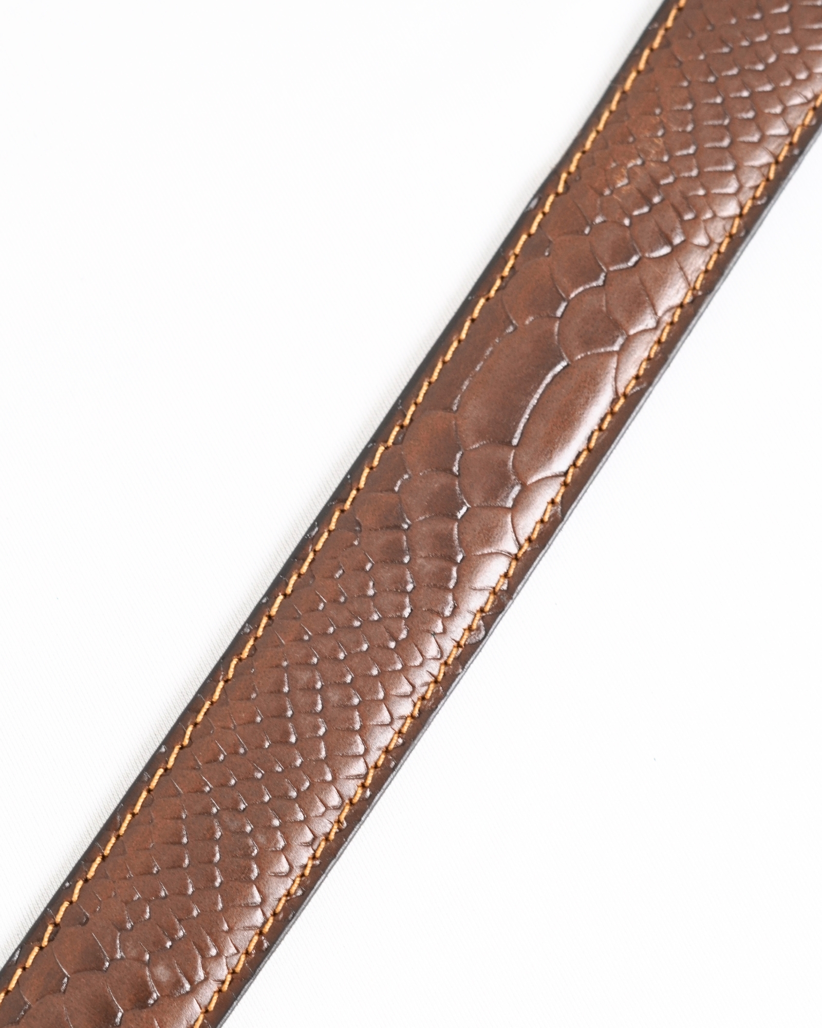 Oxford Men's Original Leather Belt  (Python Tan)  28-44 - Image 5