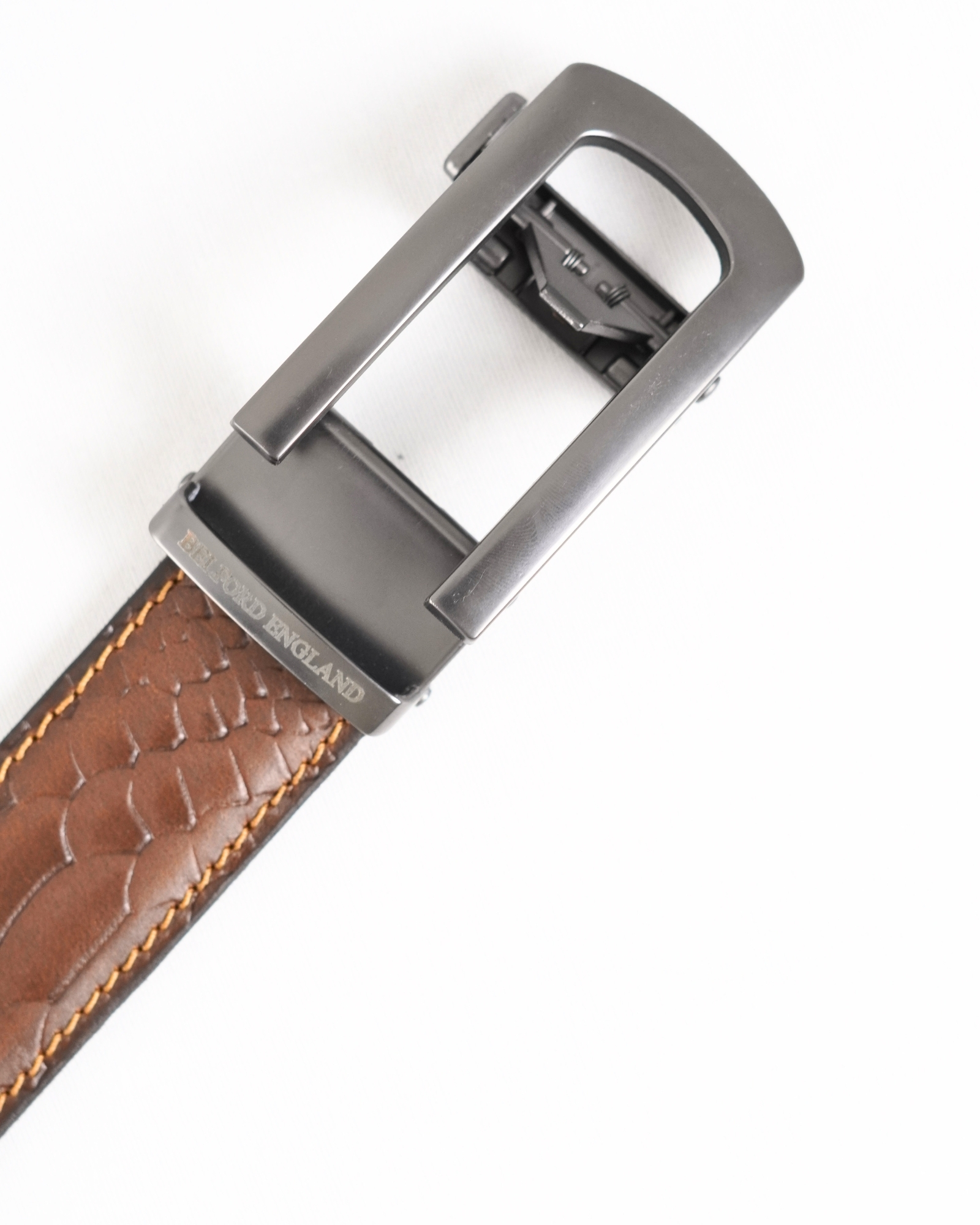 Oxford Men's Original Leather Belt  (Python Tan)  28-44 - Image 6