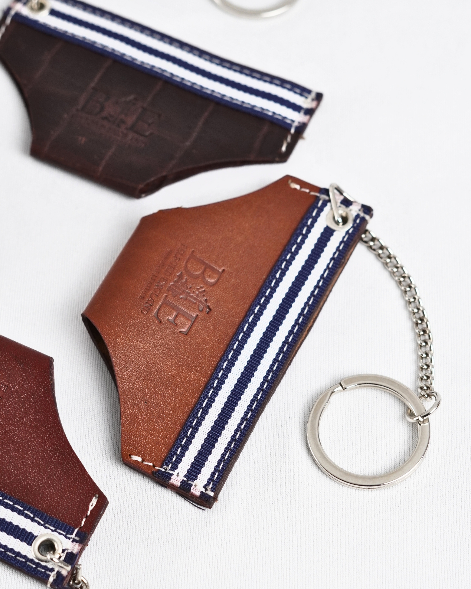 Mini Underwear Original Leather Keychain - Tan - Image 2
