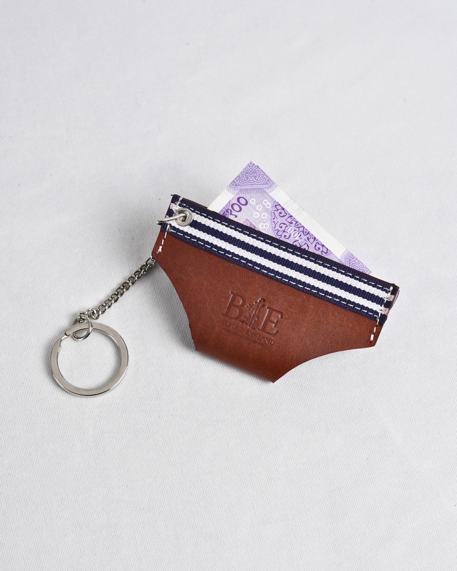 Mini Underwear Original Leather Keychain - Tan - Image 3