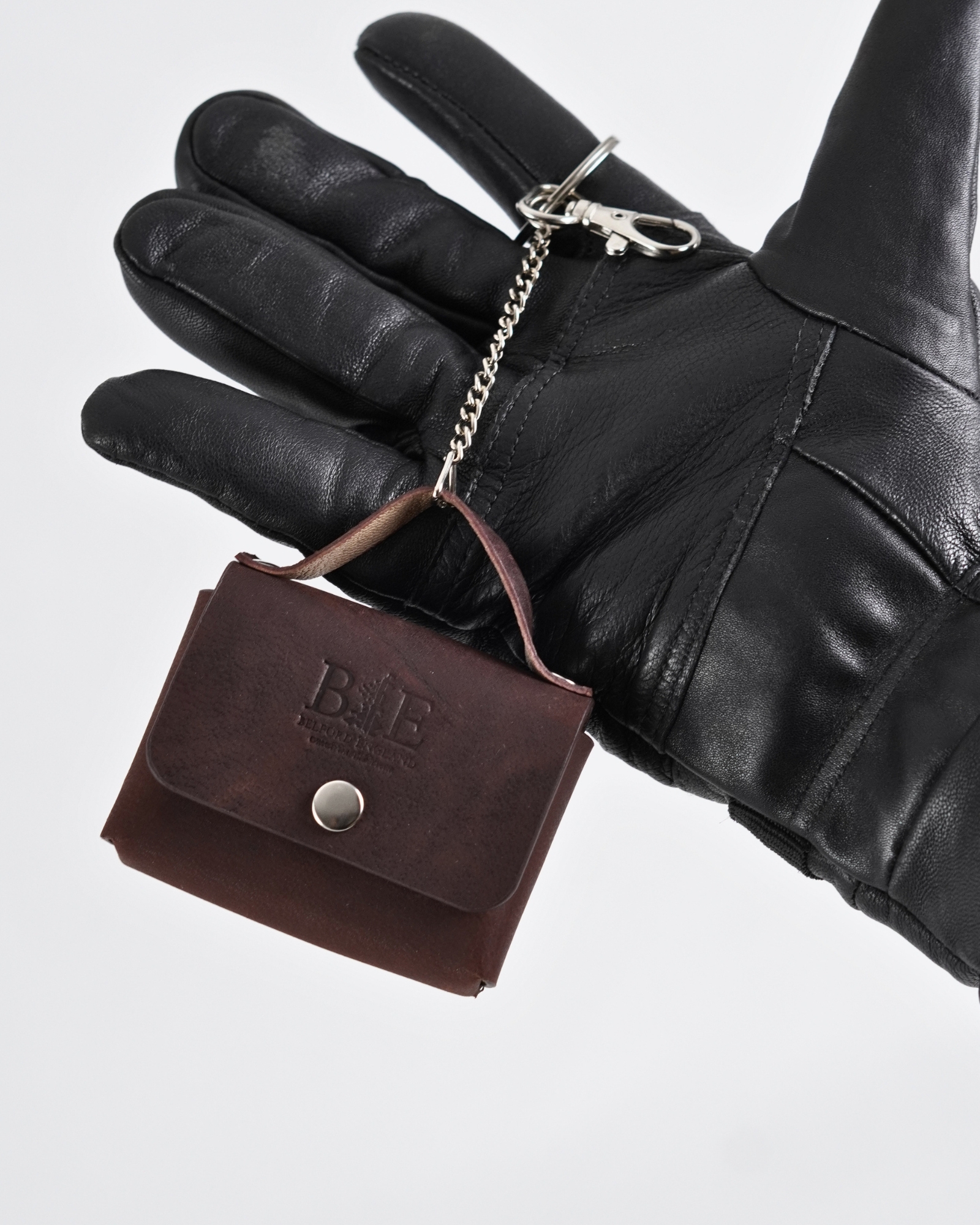 Mini Handbag Original Leather Keychain - Vintage Brown