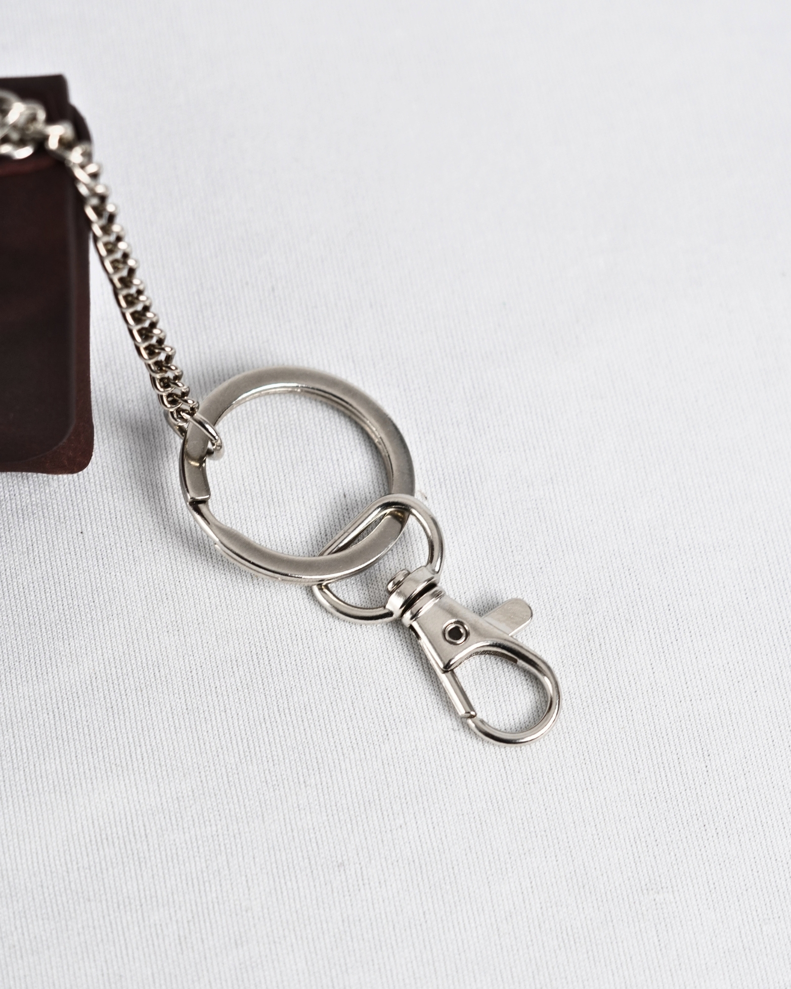 Mini Handbag Original Leather Keychain - Vintage Brown - Image 5