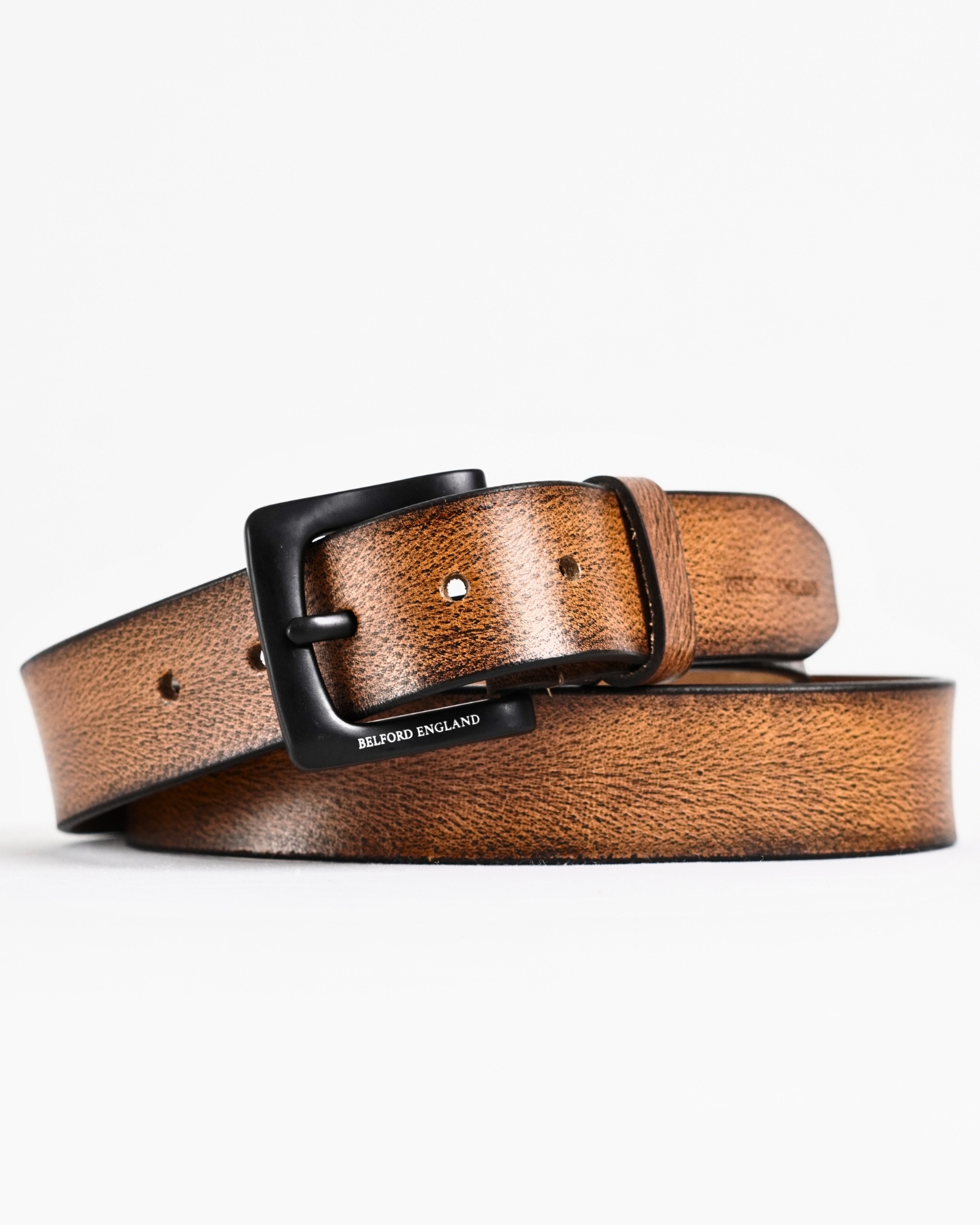 Frankfurt - Men's Original Leather Belt  (Tan) - 28-44