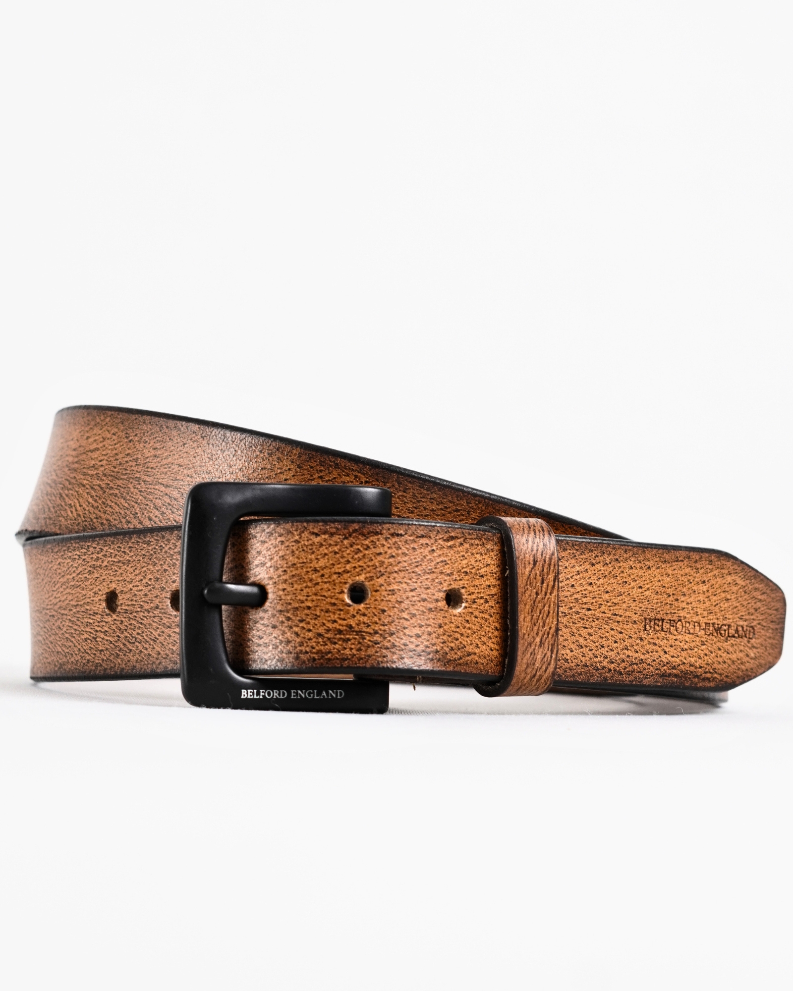 Frankfurt - Men's Original Leather Belt  (Tan) - 28-44 - Image 3